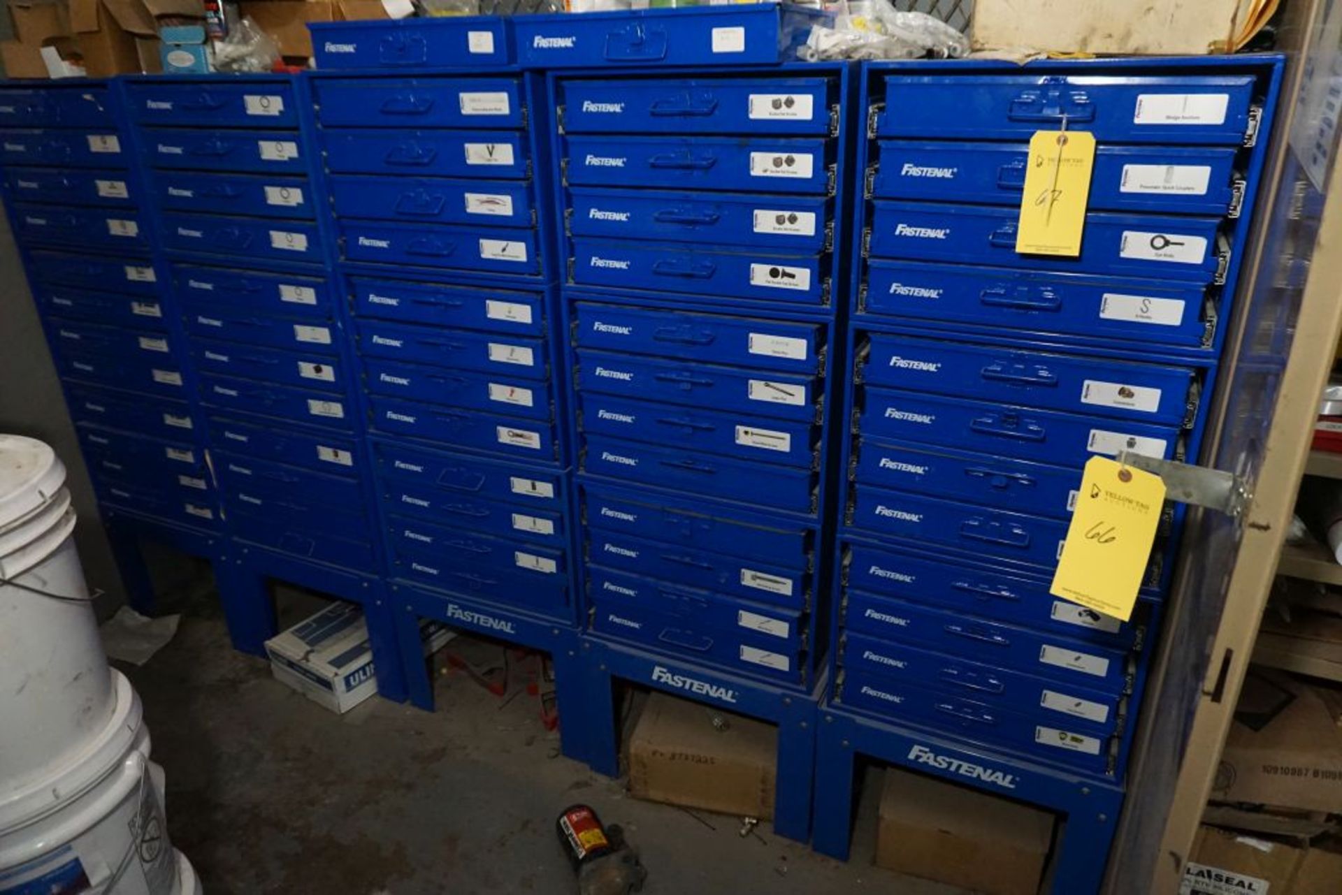 Lot of (5) Fastenal 12-Drawer Hardware Cabinets w/Contents - Image 2 of 27