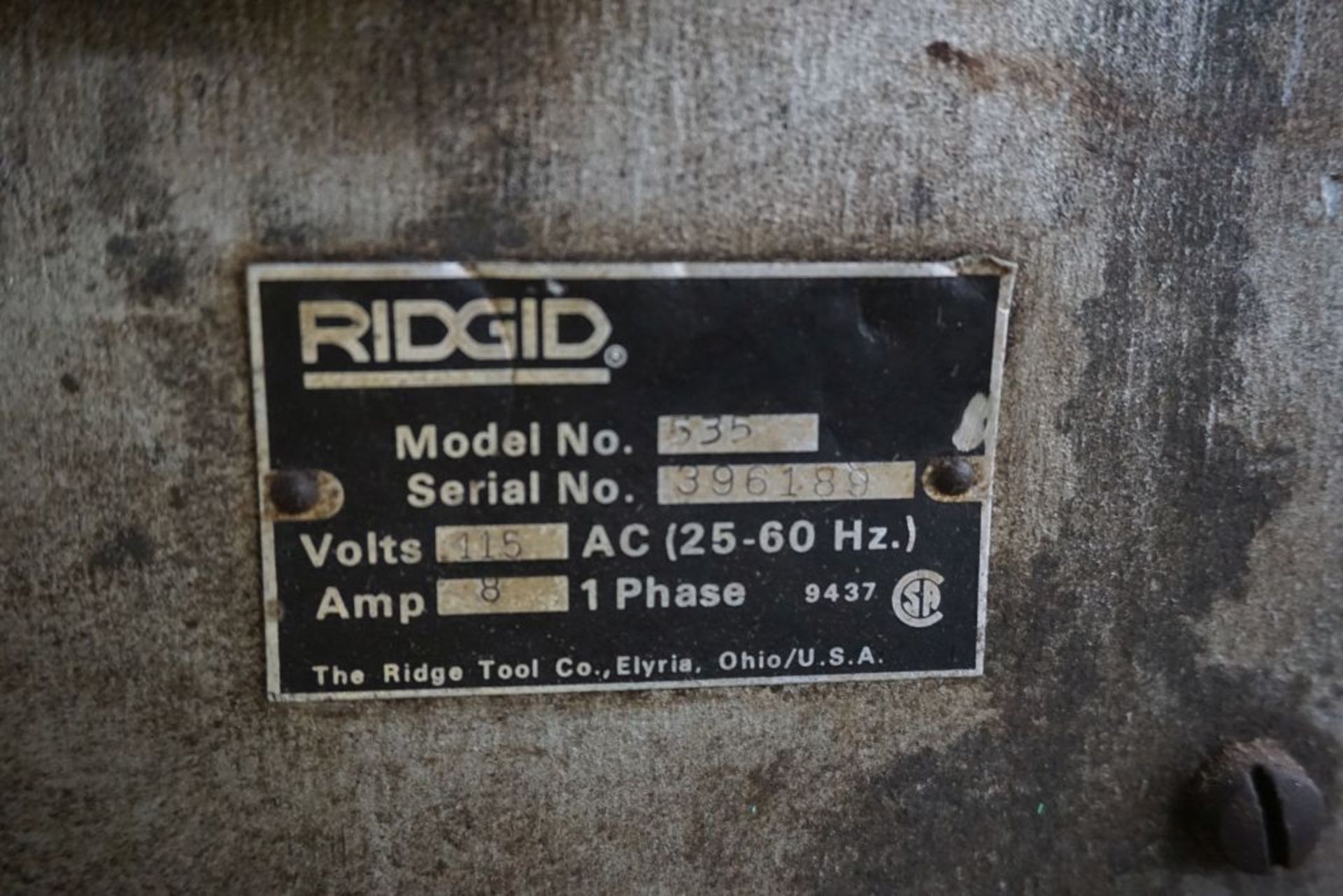 Ridgid 535 Pipe Threader | 115V - Image 10 of 10