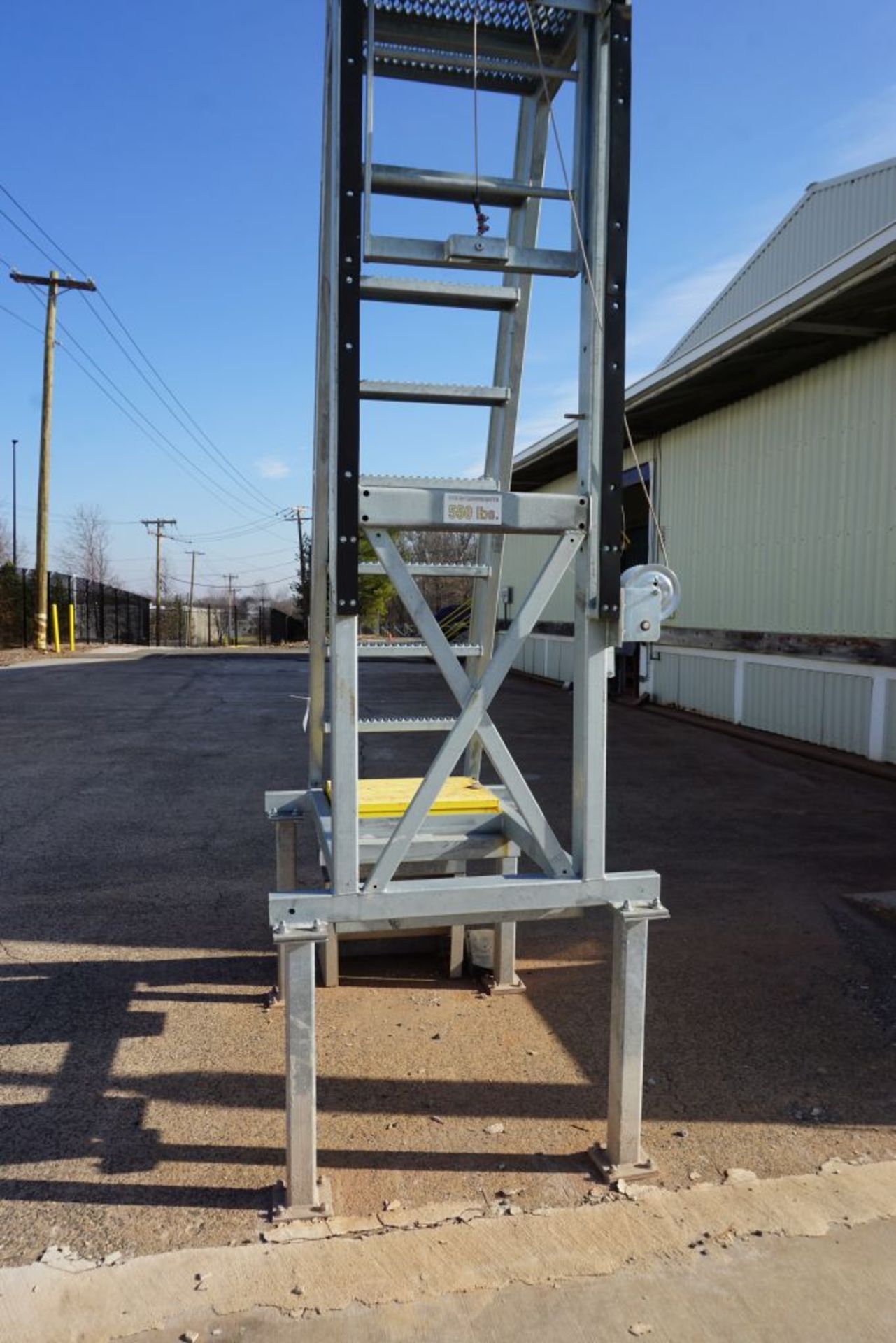 Truck Inspection Ladder | 500 lb Capacity; 550 lb Counter Weights - Image 3 of 7