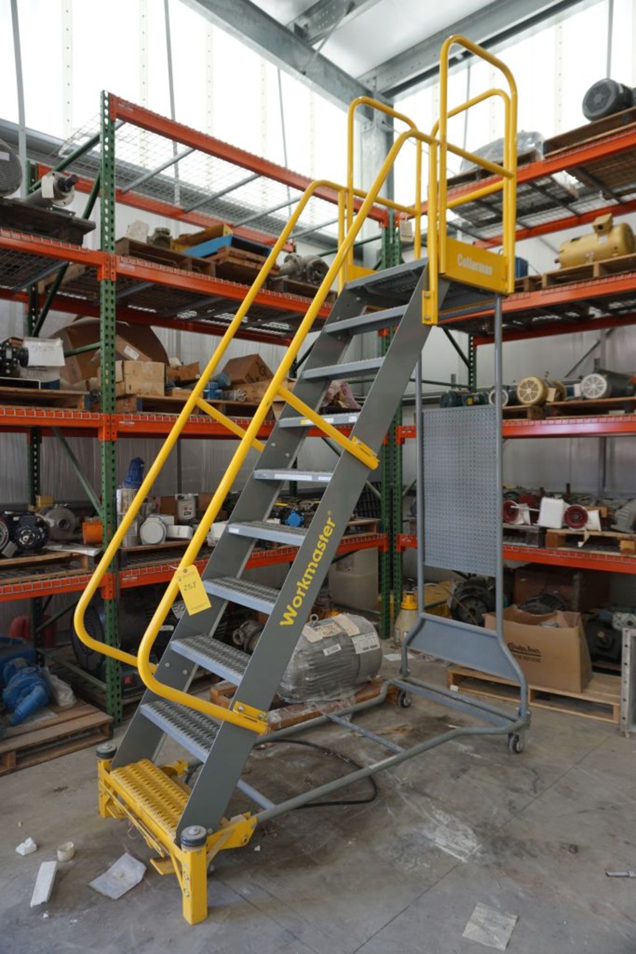 Cotterman Workmaster Rolling Steel Ladder | Model No. M6-16; 1,000 lb Load Rating