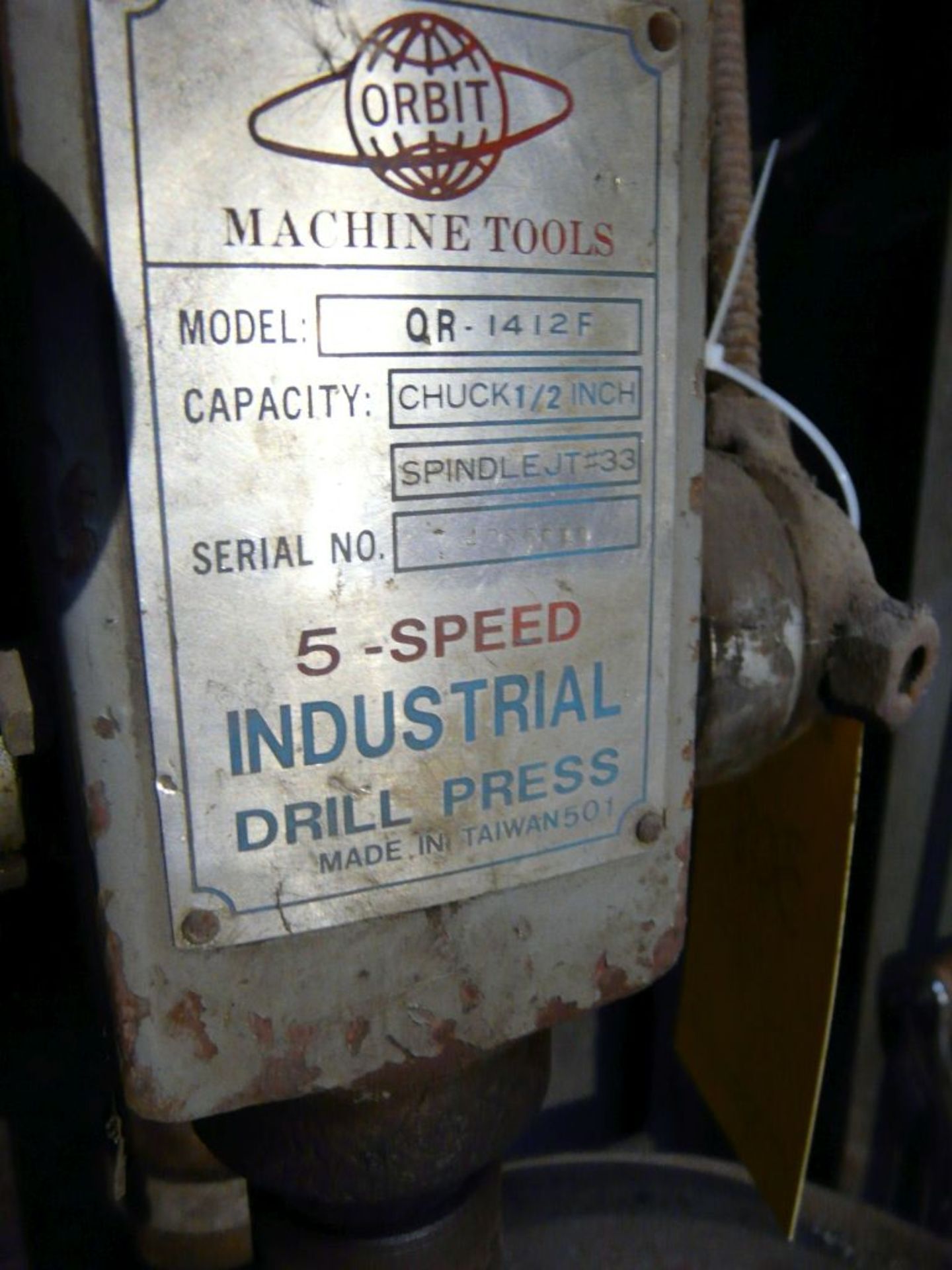 Orbit Drill Press | Model No. QR1420F; 1/2" Chuck; 115/230V; Lot Loading Fee: $10.00 - Image 3 of 4