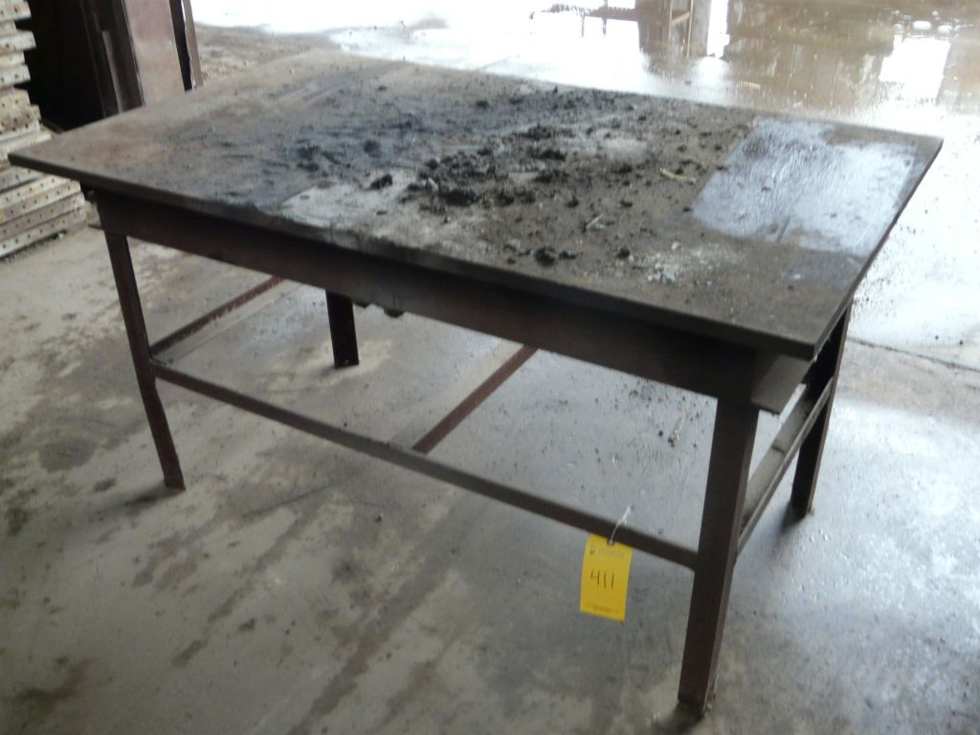 Heavy Duty Steel Table | 5'W x 3'D x 33"T; Lot Loading Fee: $10.00