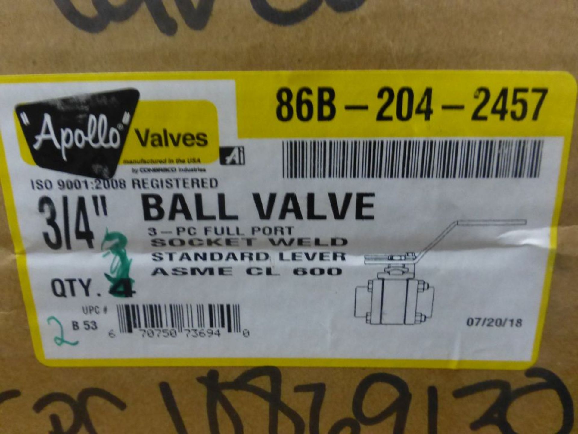 Lot of (20) Assorted Apollo Valves | (1) Top Entry Valve Part No. SS-DM3-24A, Size: 1/2"; (4) Ball - Image 10 of 15