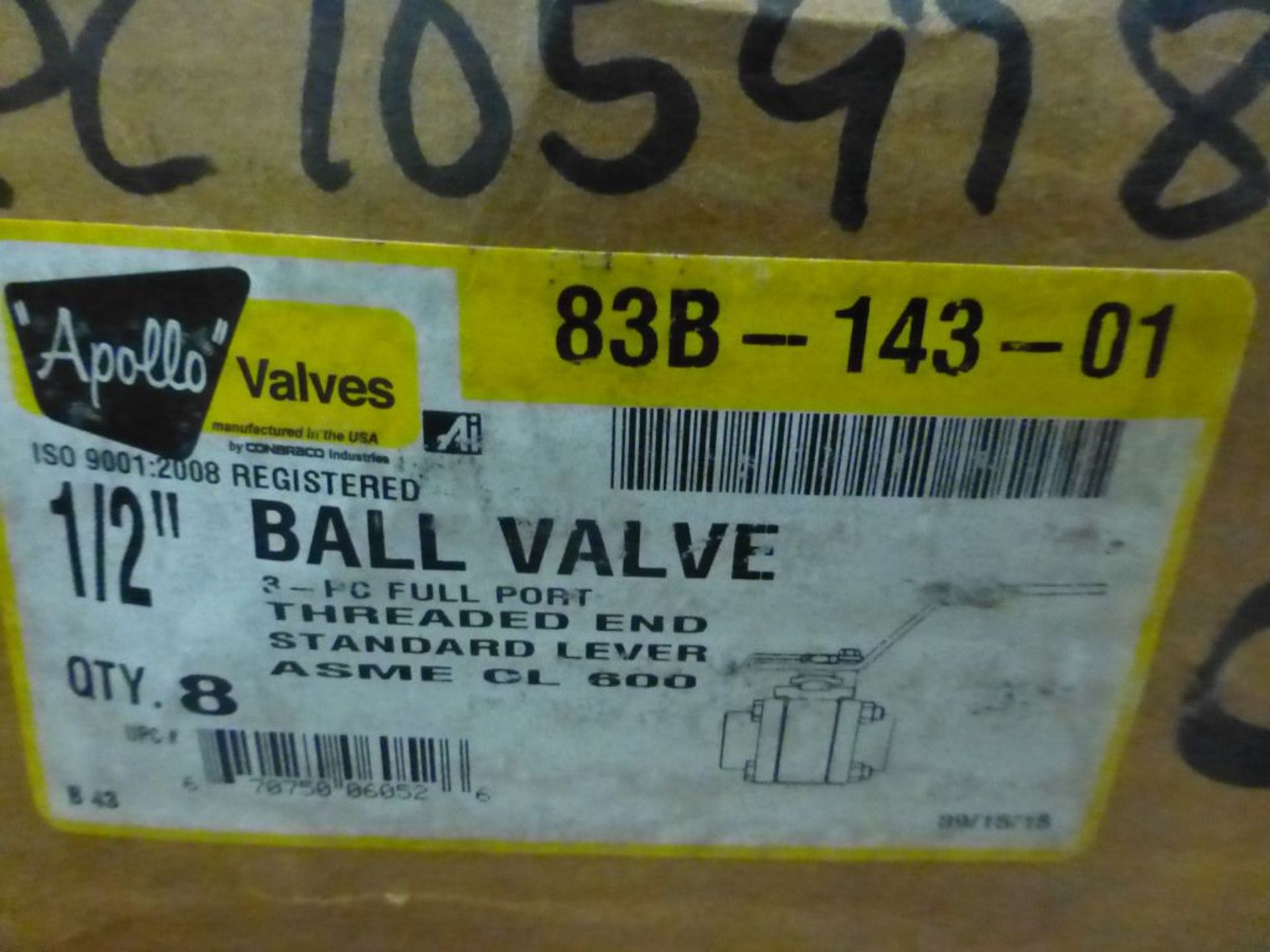 Lot of (20) Assorted Apollo Valves | (1) Top Entry Valve Part No. SS-DM3-24A, Size: 1/2"; (4) Ball - Image 13 of 15