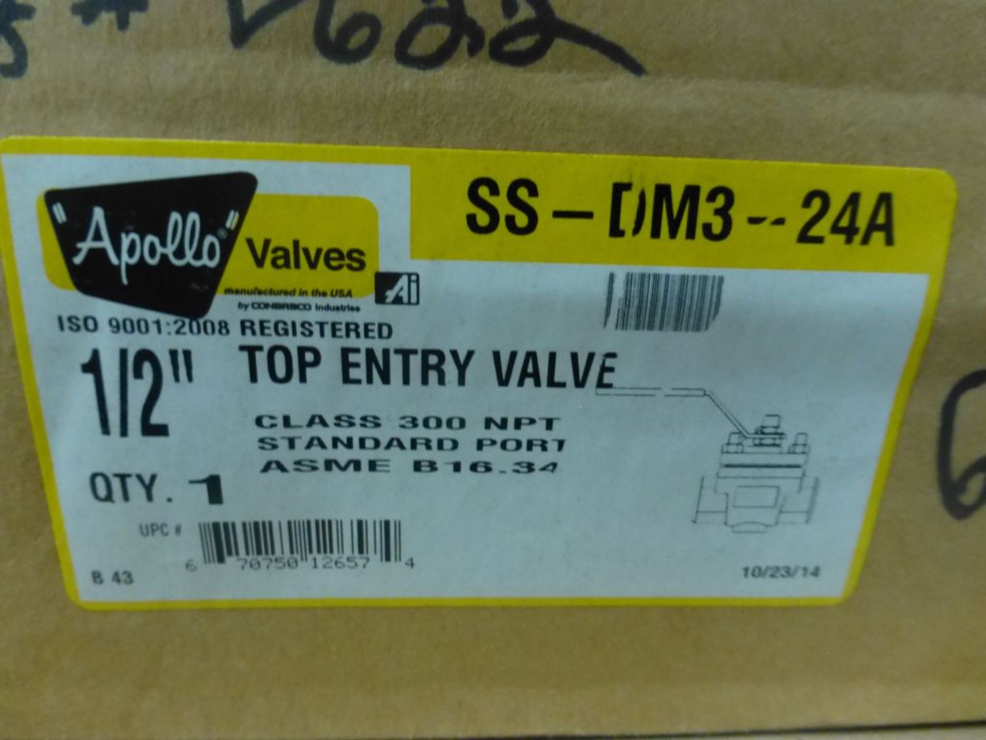 Lot of (20) Assorted Apollo Valves | (1) Top Entry Valve Part No. SS-DM3-24A, Size: 1/2"; (4) Ball - Image 7 of 15