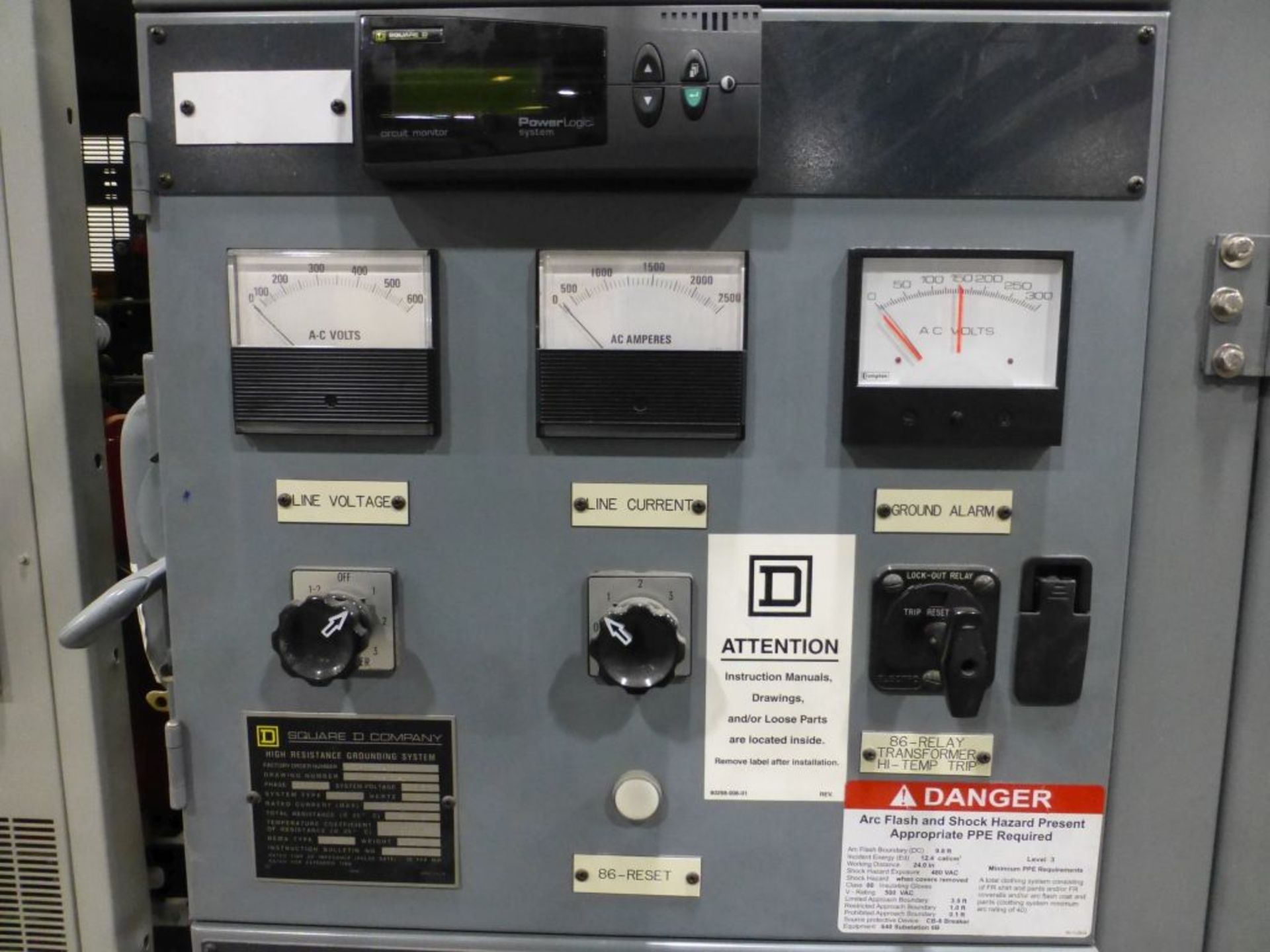 Square D Power Zone 4 Low Voltage Switchgear | Includes:; Square D Power Logic Circuit Monitor; ( - Image 6 of 48