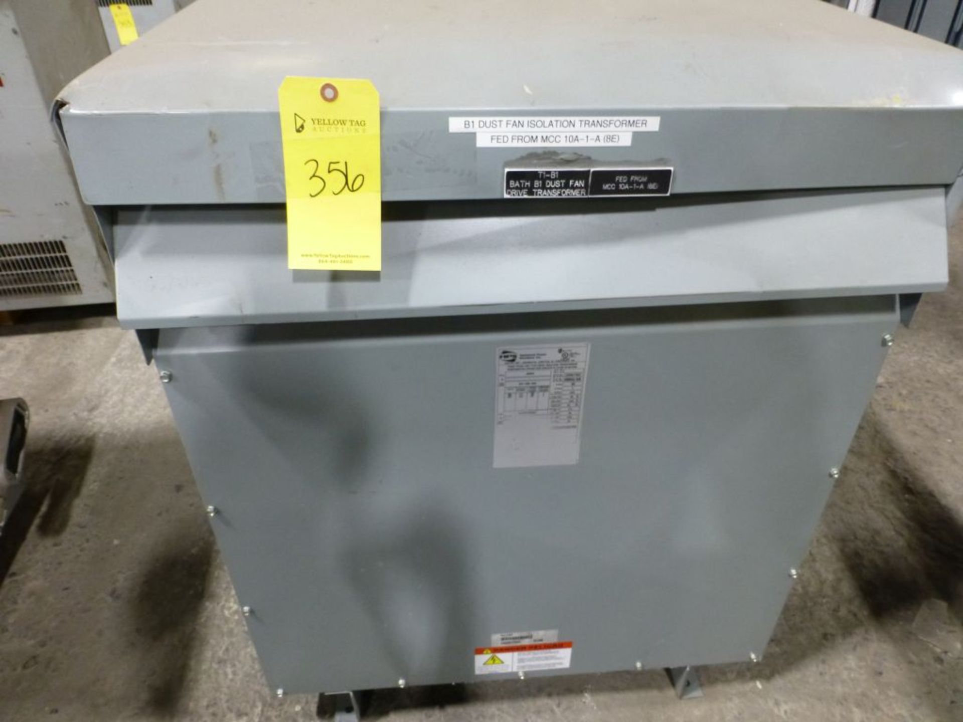 Hammond Power Solutions Transformer | Part No. DM093JJAB; Type: K; 93 KVA; High Voltage: 460V; Low - Image 3 of 5