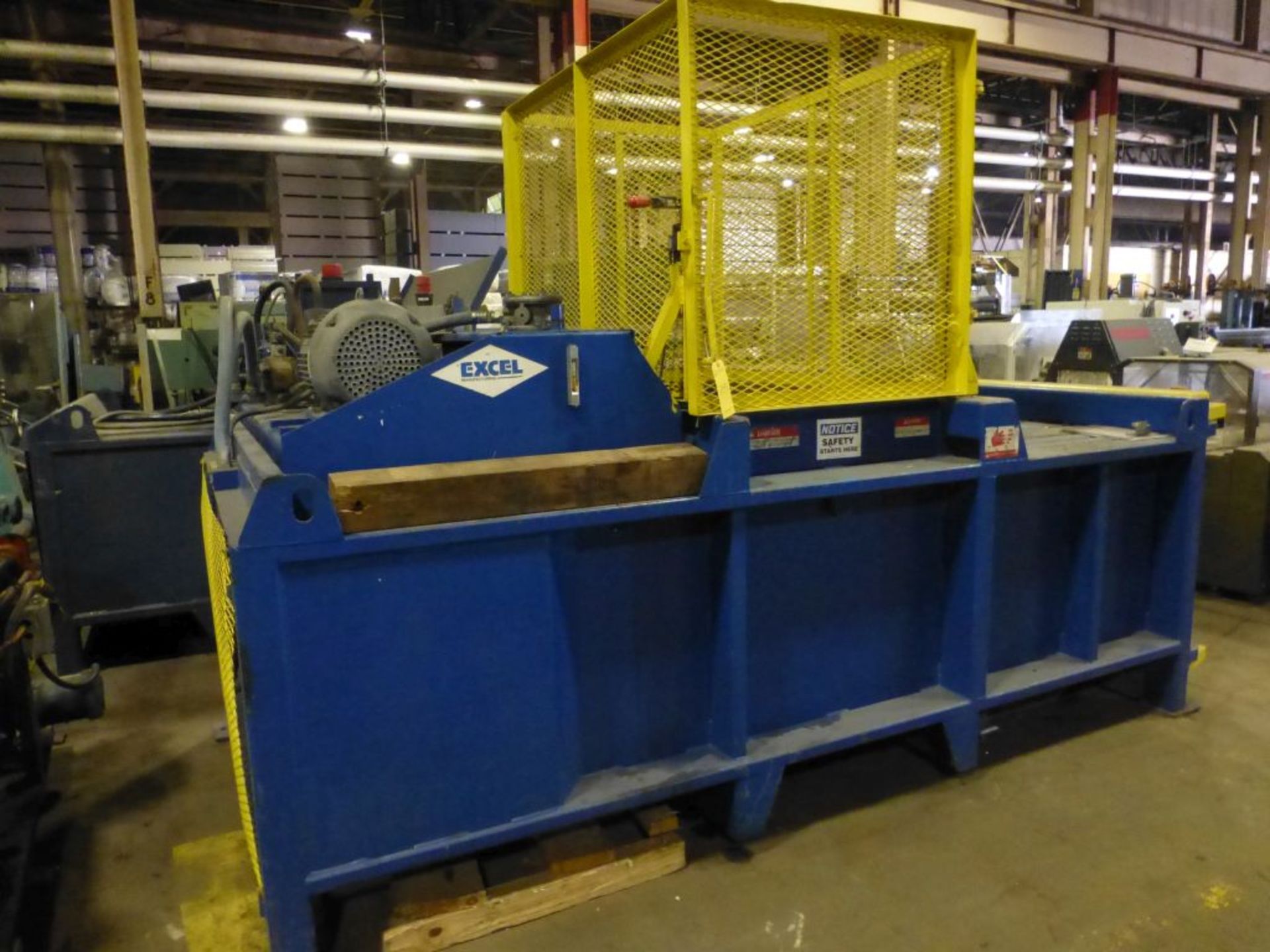 Excel Compactor/Baler | Model No. EX-60; Cylinder: 2 - 6" Bore, 54" Stroke; Feed Opening: 54"W x