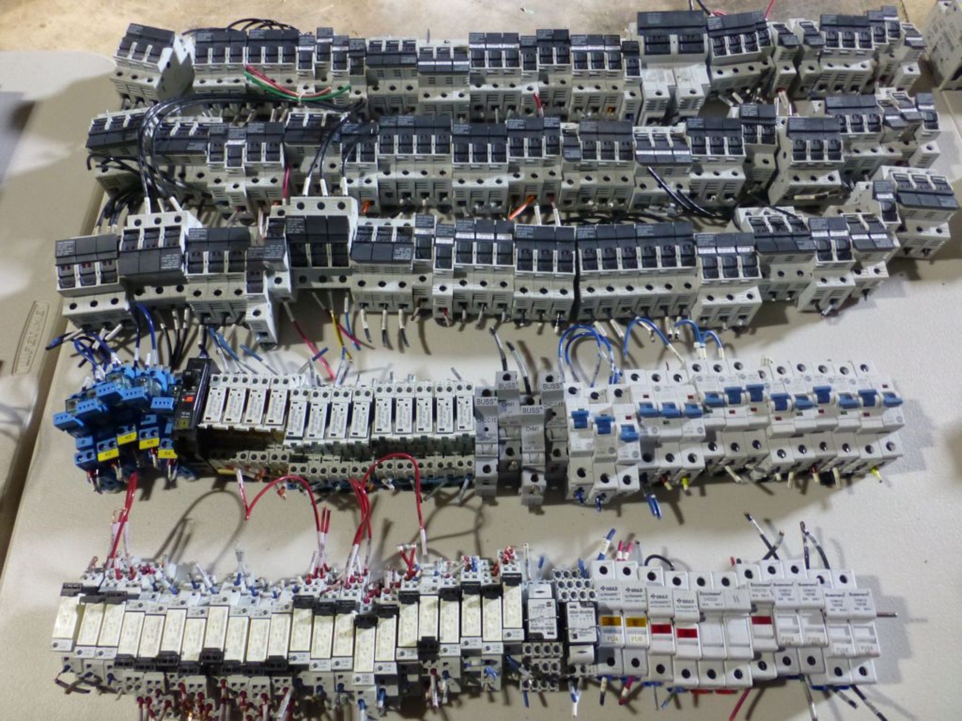 Lot of Assorted Components | Includes:; MBC; Terminal Blocks; Fuse Holder; Brands Include:; Bussman;
