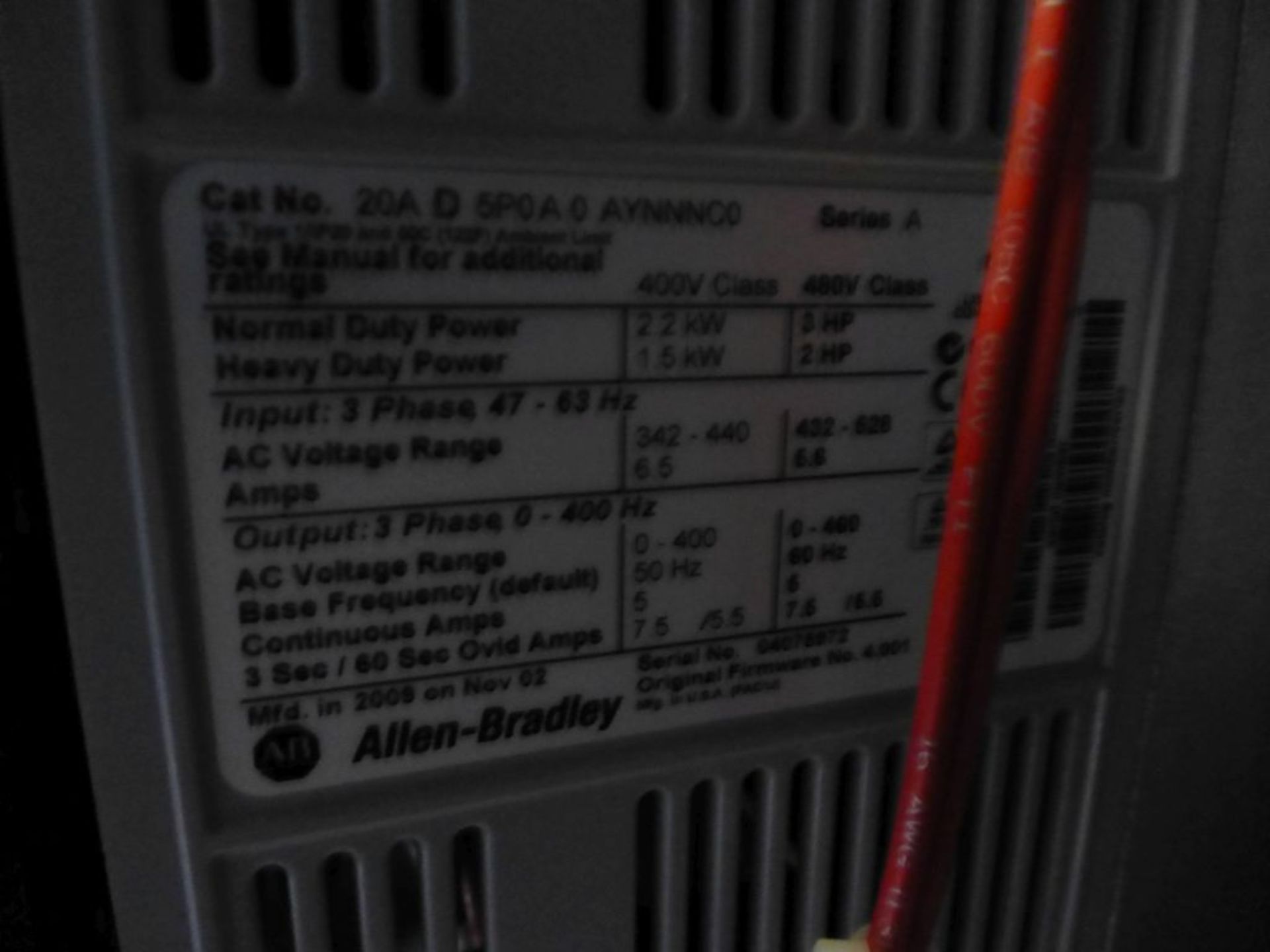 Allen Bradley 2100 MCC | Includes:; (2) 30A Clip; 100A Clip; Allen Bradley Dry Type Transformer; (2) - Image 22 of 37