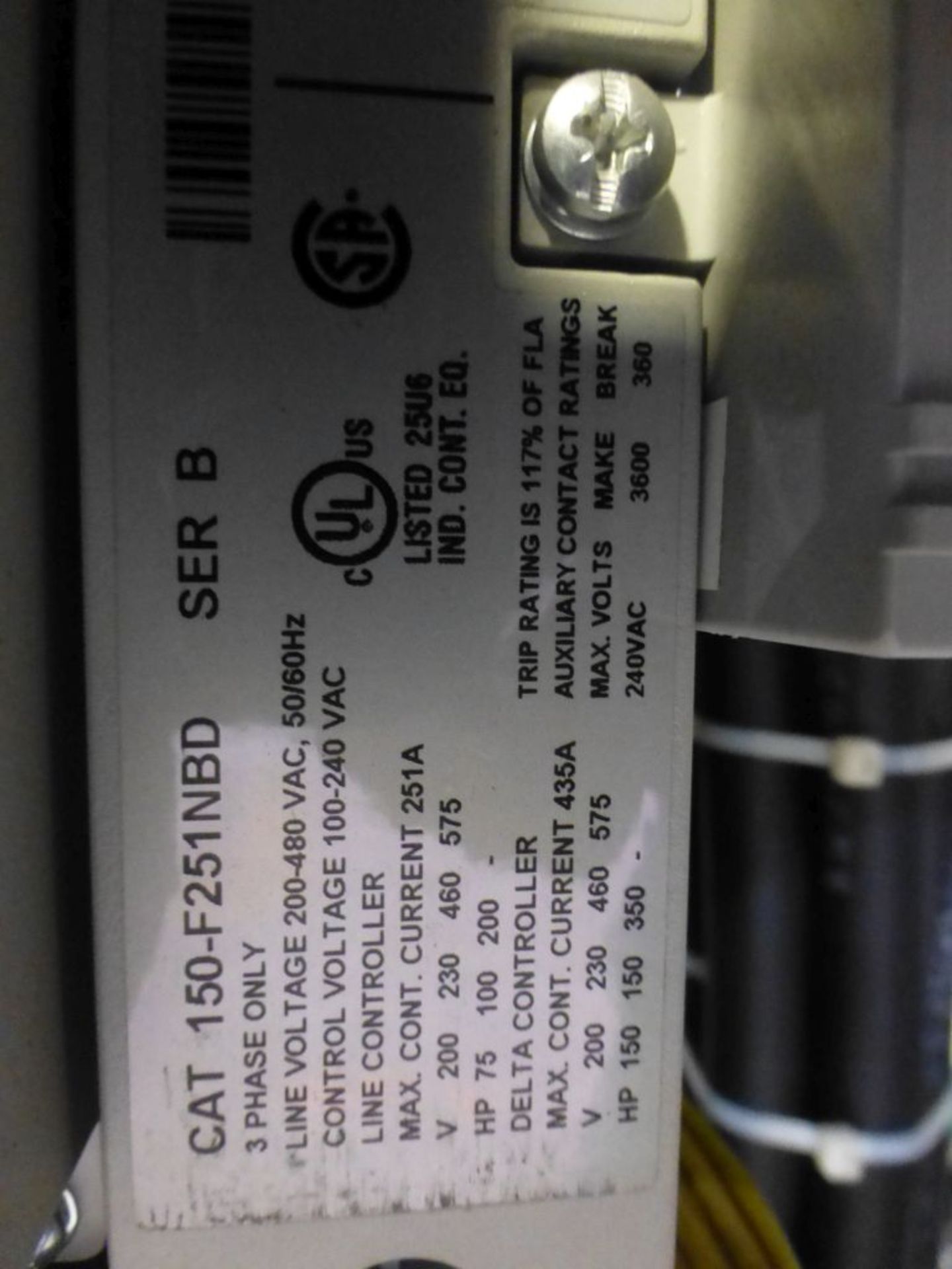 Allen Bradley Drive Panel | Includes:; (1) SMC Flex 150-F251NBD; (2) Size 5 Starters; (1) 193- - Image 12 of 14