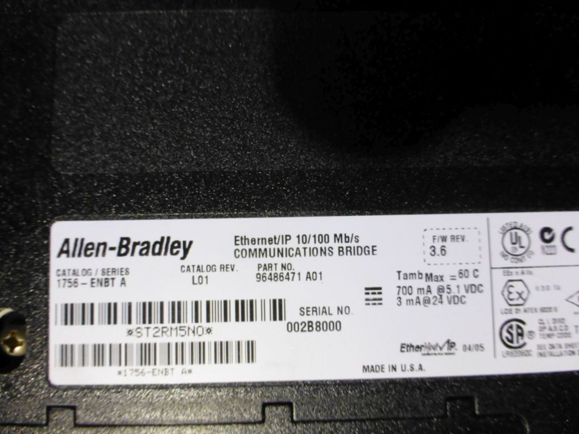 Lot of (2) Allen Bradley Modules | Cat No. 1756-ESBT-A - Image 5 of 5