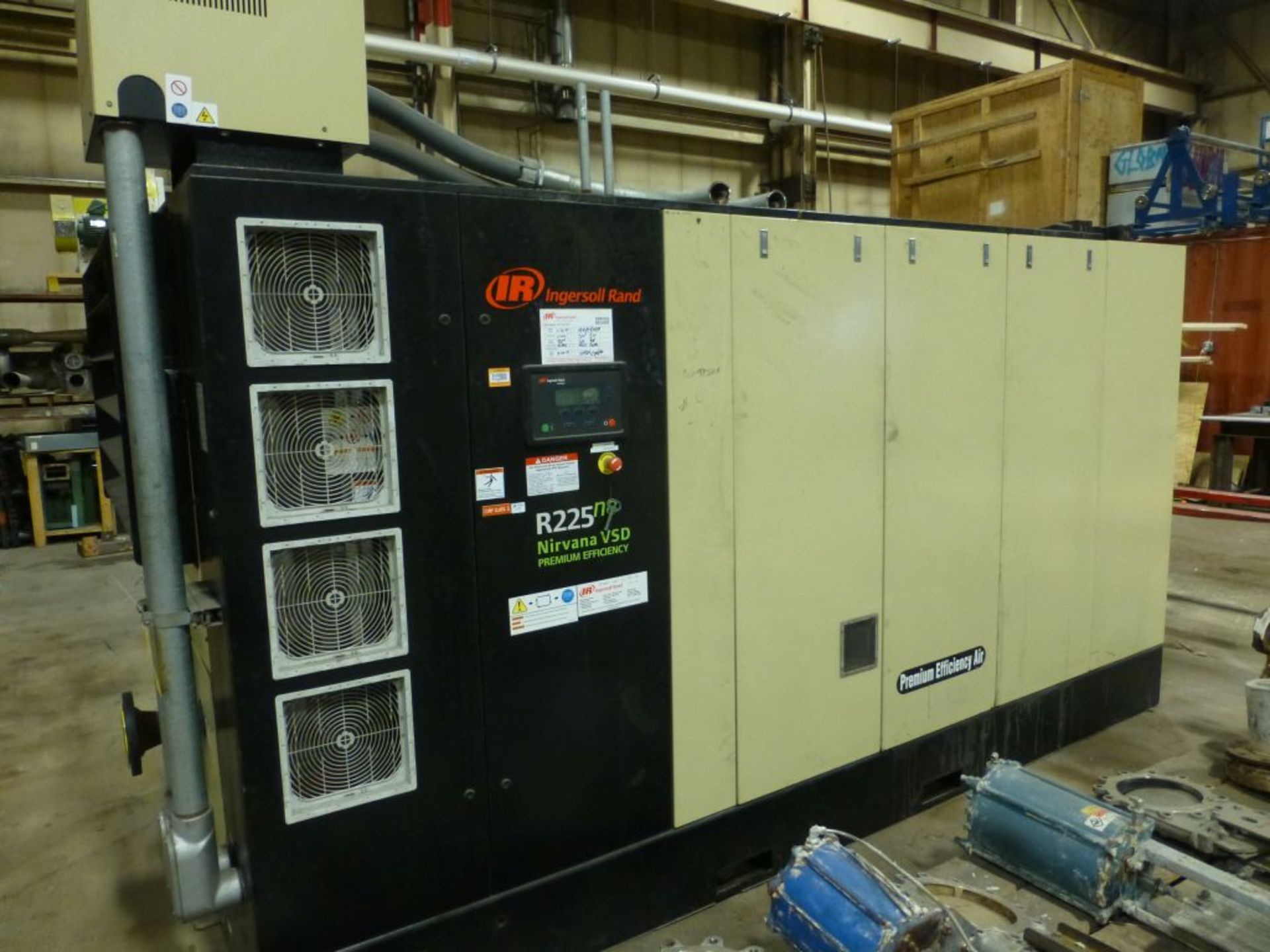 Ingersoll Rand Nirvana VSD Premium Efficiency Compressor | Model No. R225NE-A; Mfg: 2014; Max