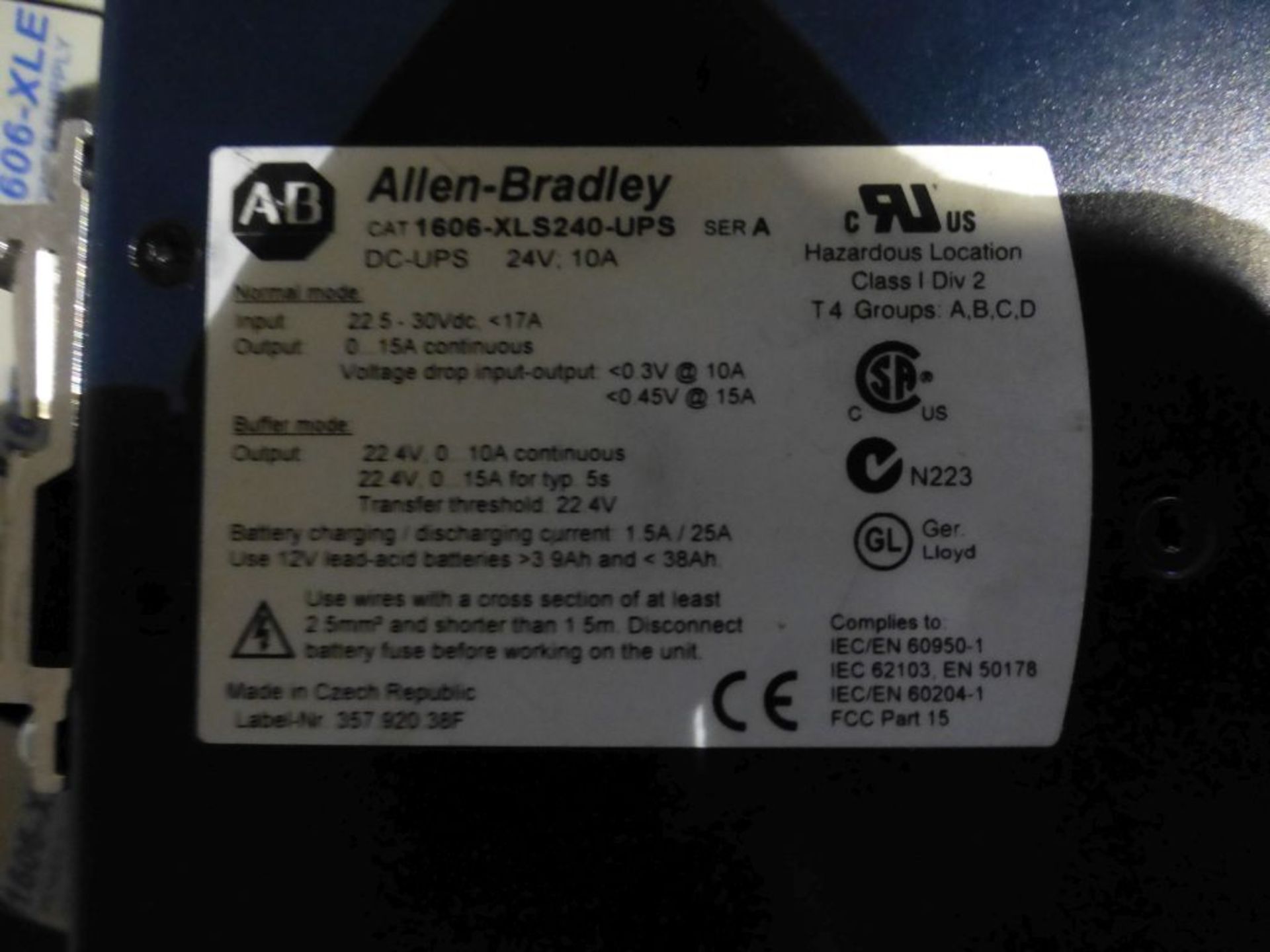 Lot of (9) Allen Bradley Power Supplies | (5) 1606 XLE Cat No. 1606XLE120E, 240V; (1) 1606 XLS Cat - Image 6 of 6