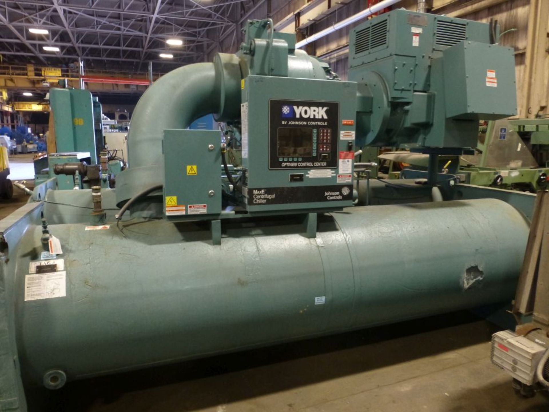 York by Johnson Controls Max E Centrifugal Chiller | Unit Model No. YKE4QQ7-CPG; 550 Ton; Mfg: 2013;