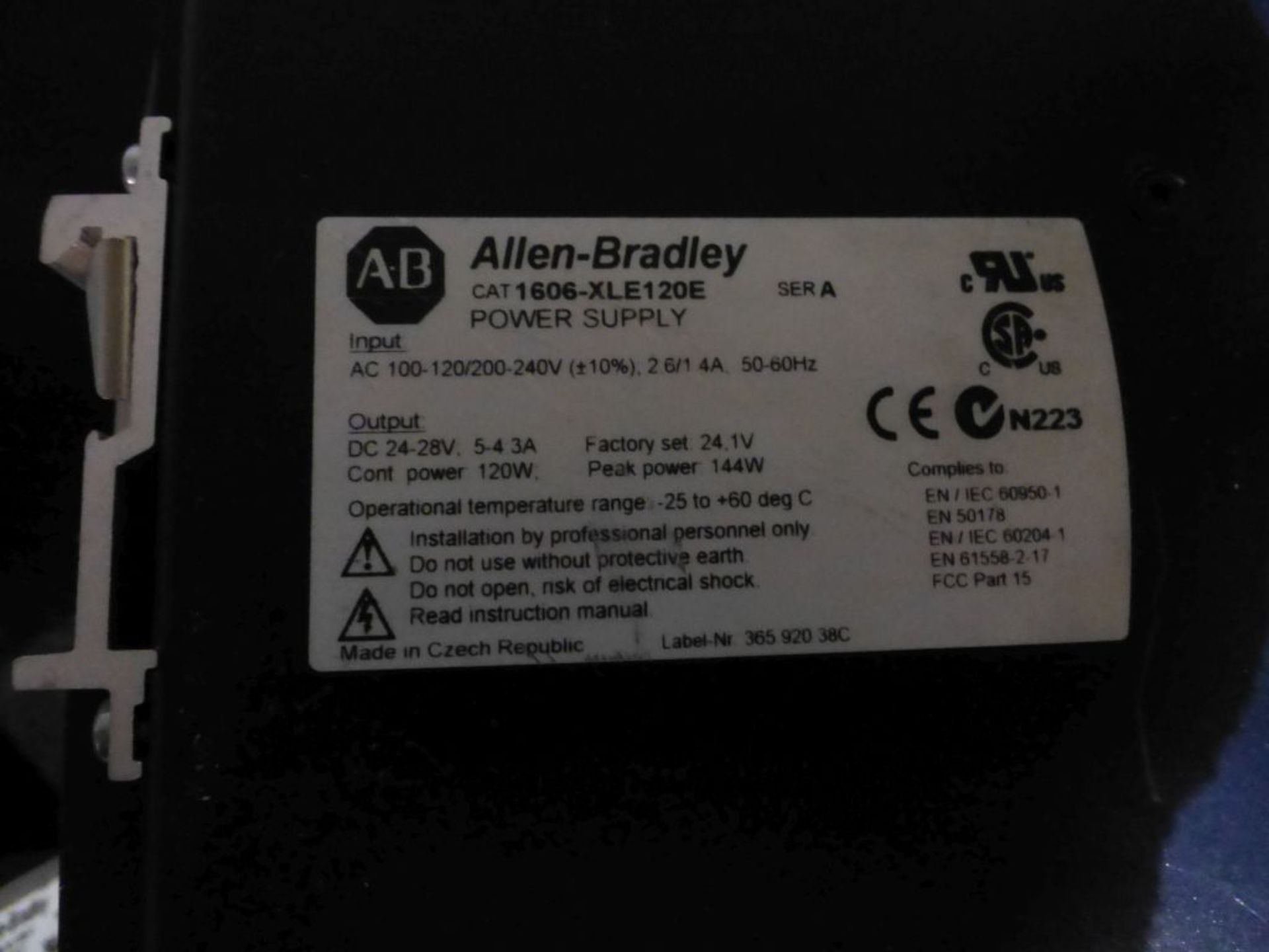 Lot of (9) Allen Bradley Power Supplies | (5) 1606 XLE Cat No. 1606XLE120E, 240V; (1) 1606 XLS Cat - Image 3 of 6