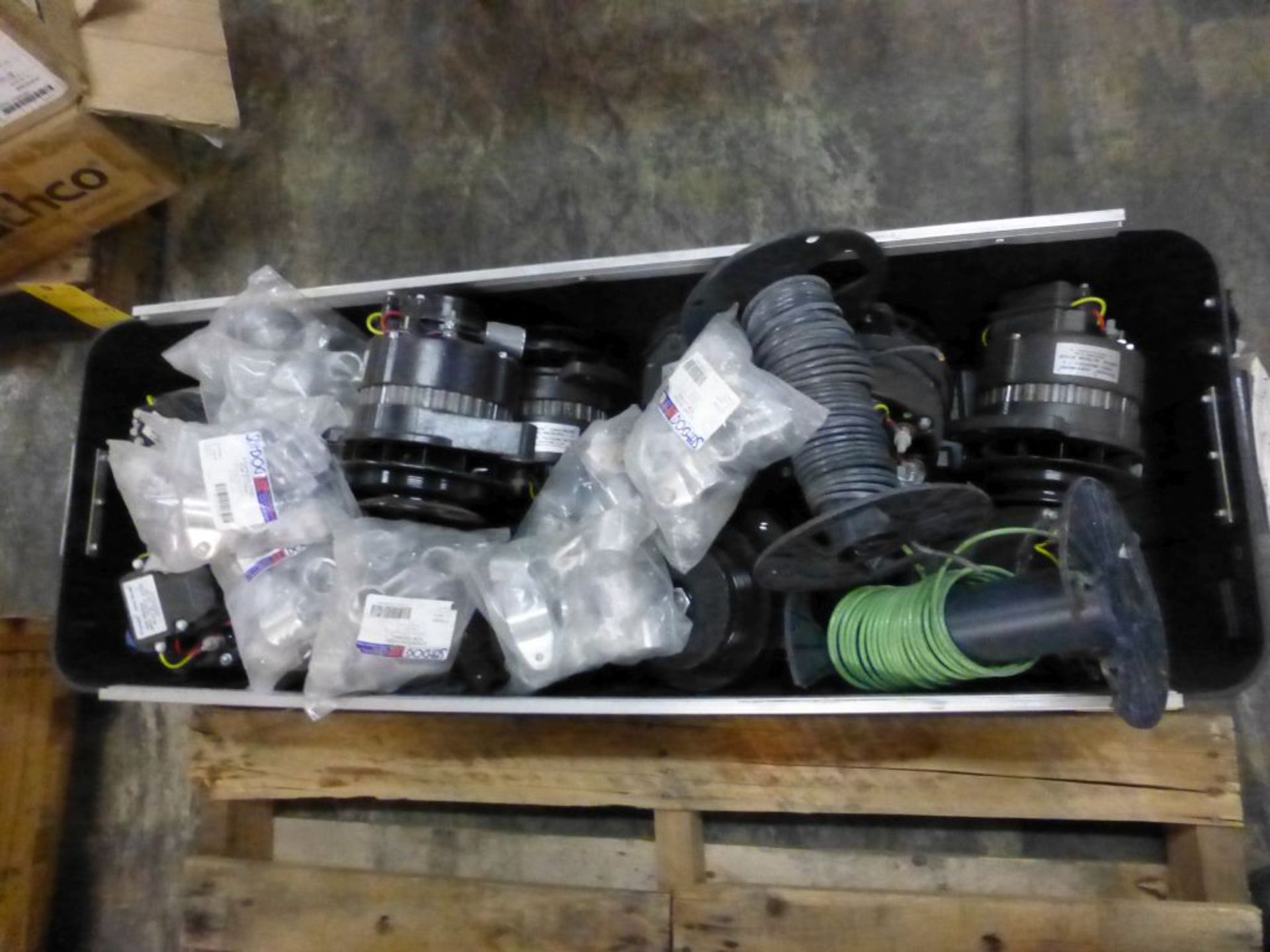 Lot of Assorted Components | Includes:; Wire Spools; Stainless Steel Top Fittings; Prestolite High - Image 2 of 8