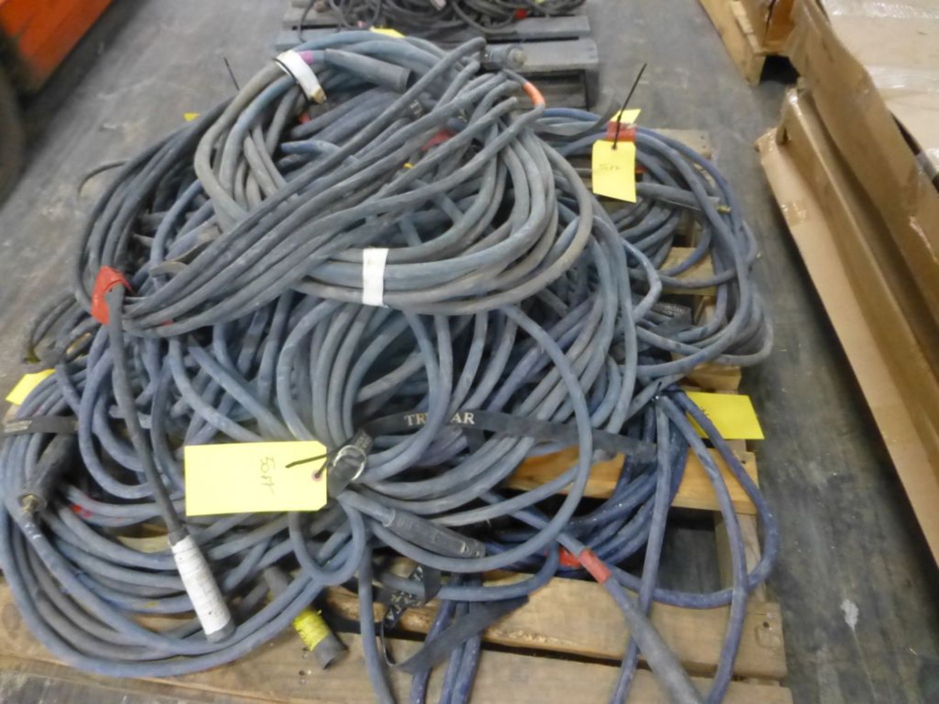Lot of (10) 50' Welding Leads | 362 lbs; Majority are 2/0 - Image 3 of 6