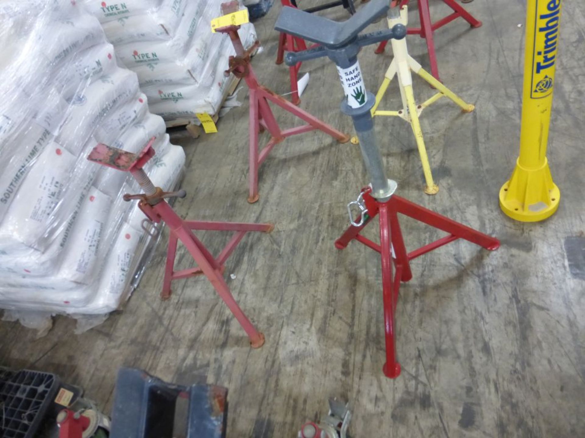 Lot of (2) B&B Steel Products Pipe Stands