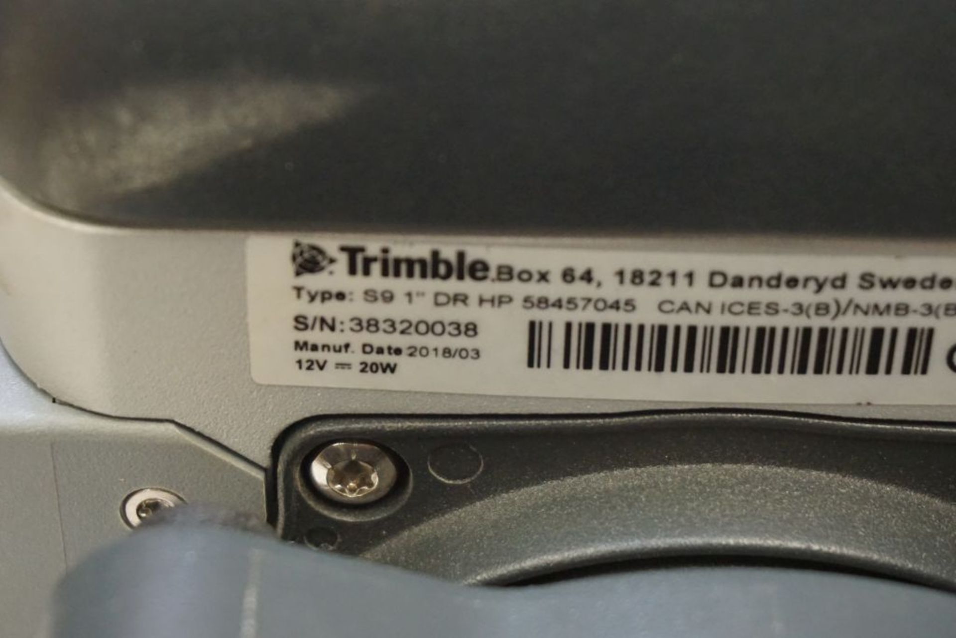 Trimble S9 Total Station | Available 0.5" or 1" angle accuracy, Case; S/N: 38320038 - Image 10 of 14