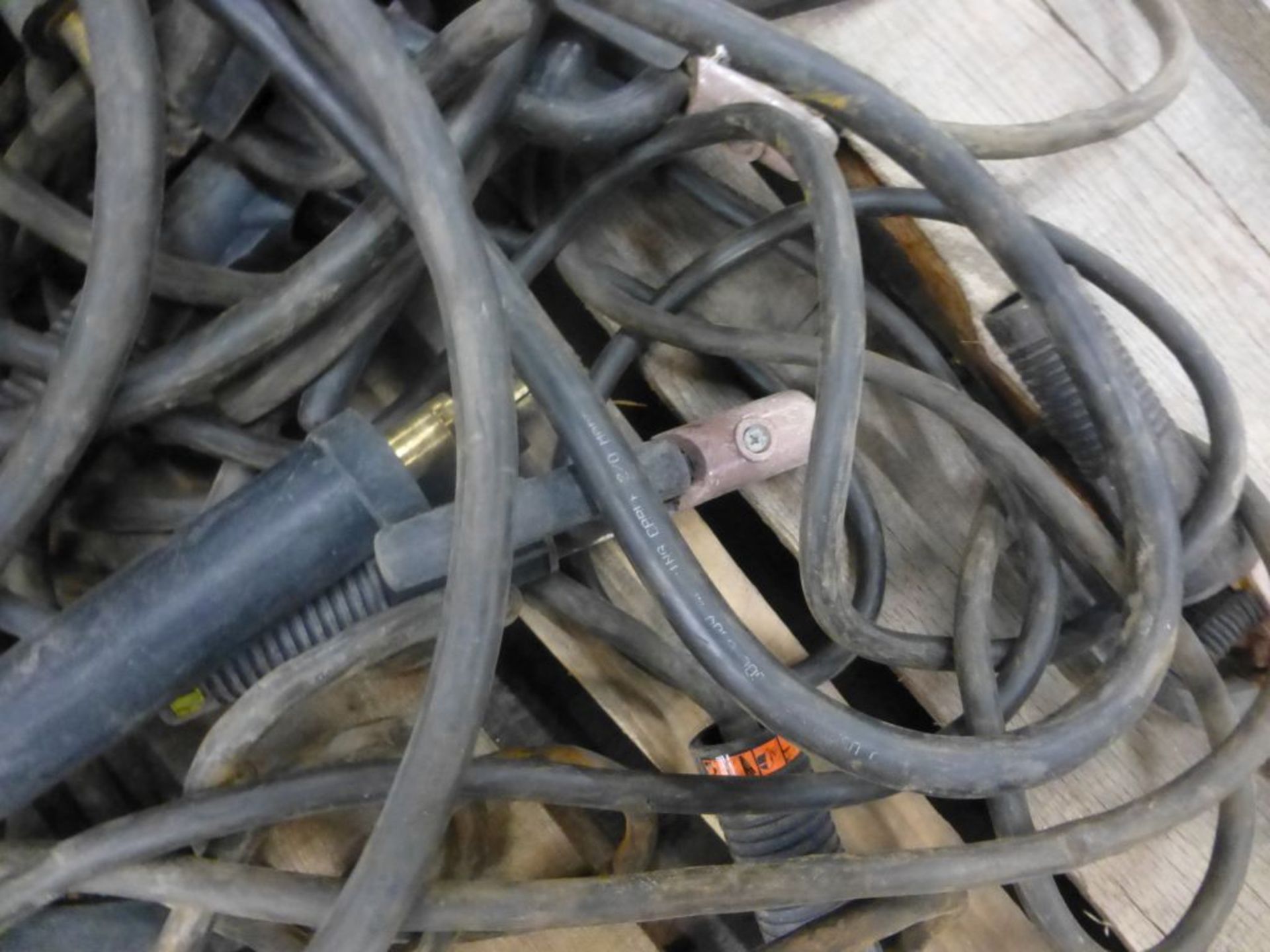 Lot of (10) Stick Set Up Welding Leads | Approx 125 lbs - Image 4 of 6