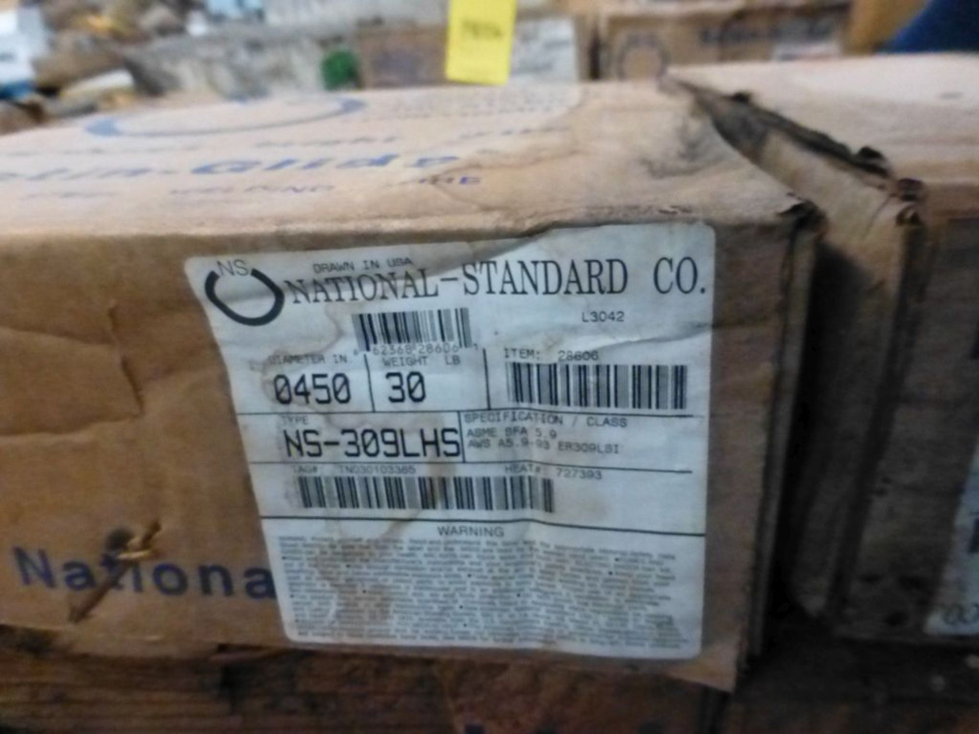 Lot of (6) Spools of National Standard Satin Glide Stainless Steel Welding Wire | Type: NS-309LHS; - Image 6 of 8