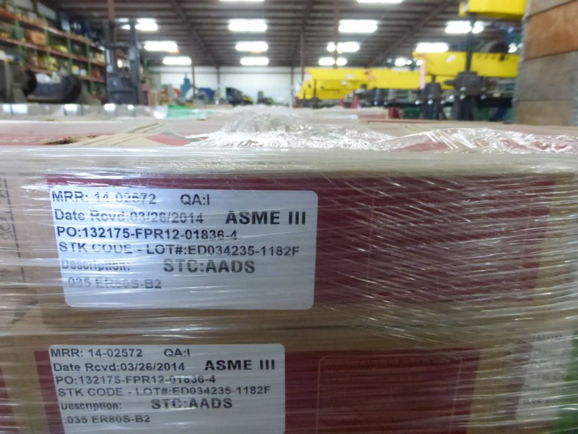 Lot of (45) Boxes of Lincoln Electric Super Glide Orbital TIG ER80S-B2 Welding Wire | Model No. - Image 4 of 14