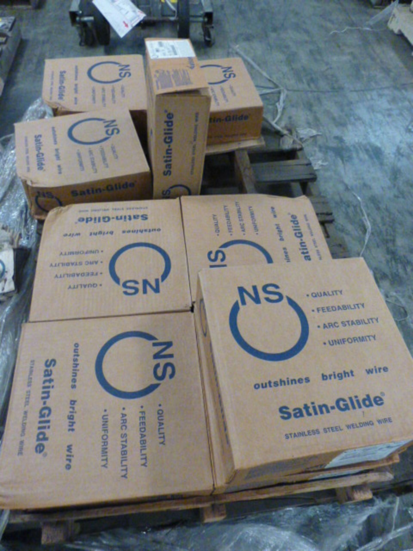 Lot of (9) Spools of National Standard Satin Glide Stainless Steel Welding Wire | Part No. N5-309