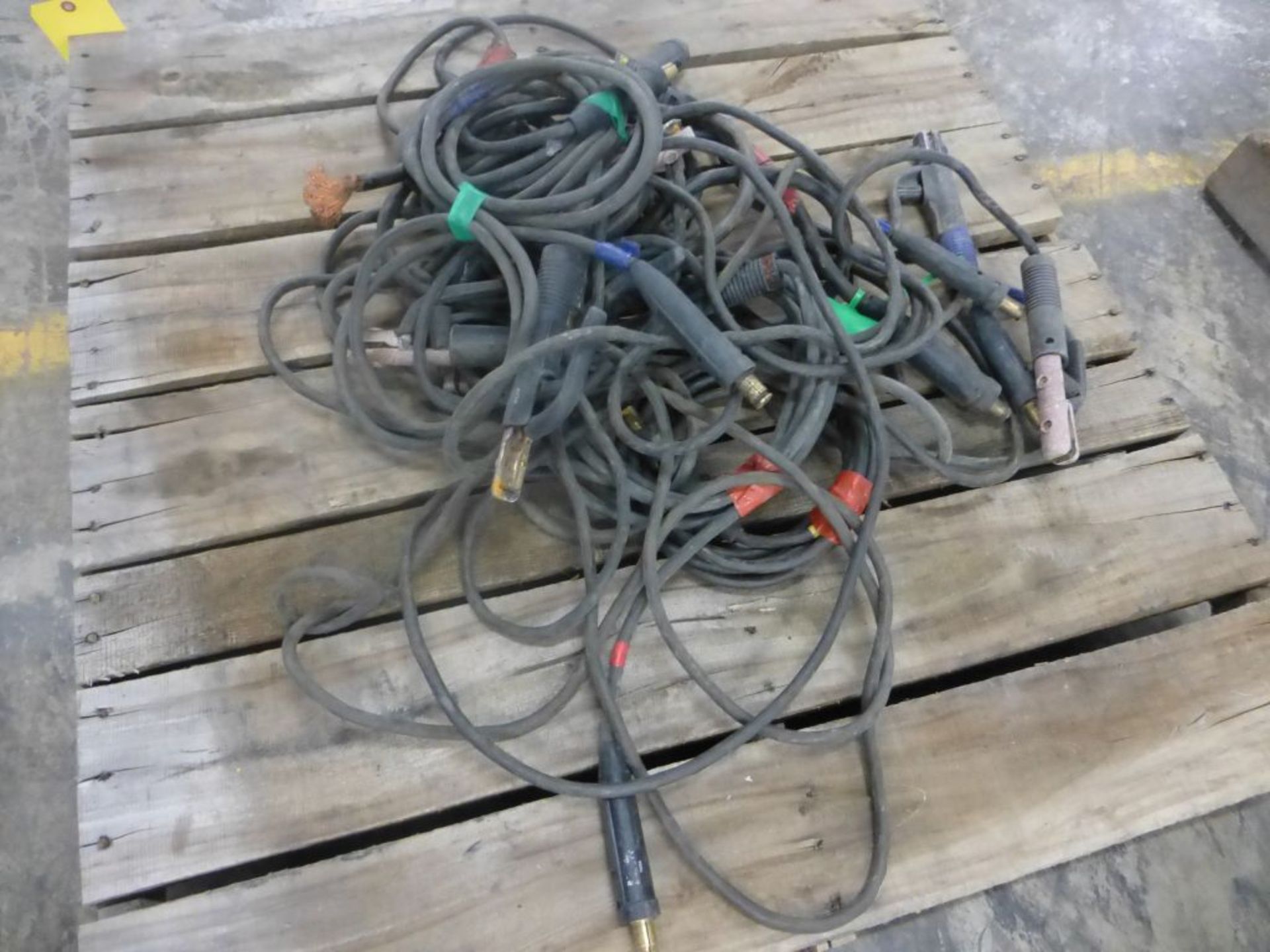 Lot of (10) Stick Set Up Welding Leads | Approx 125 lbs - Image 2 of 5