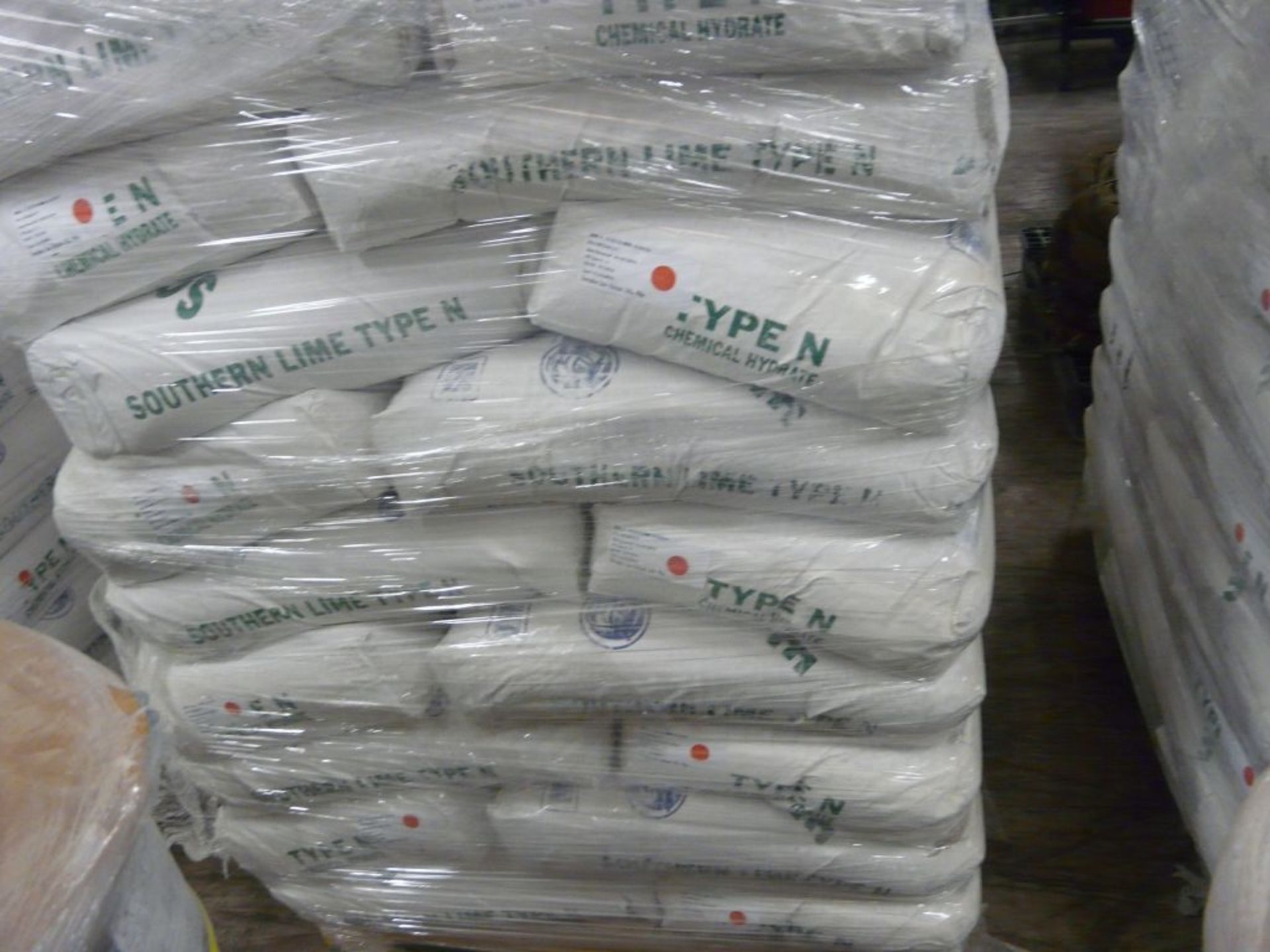 Lot of Approx (50) 50 lb Bags of Southern Lime Type N Chemical Hydrate