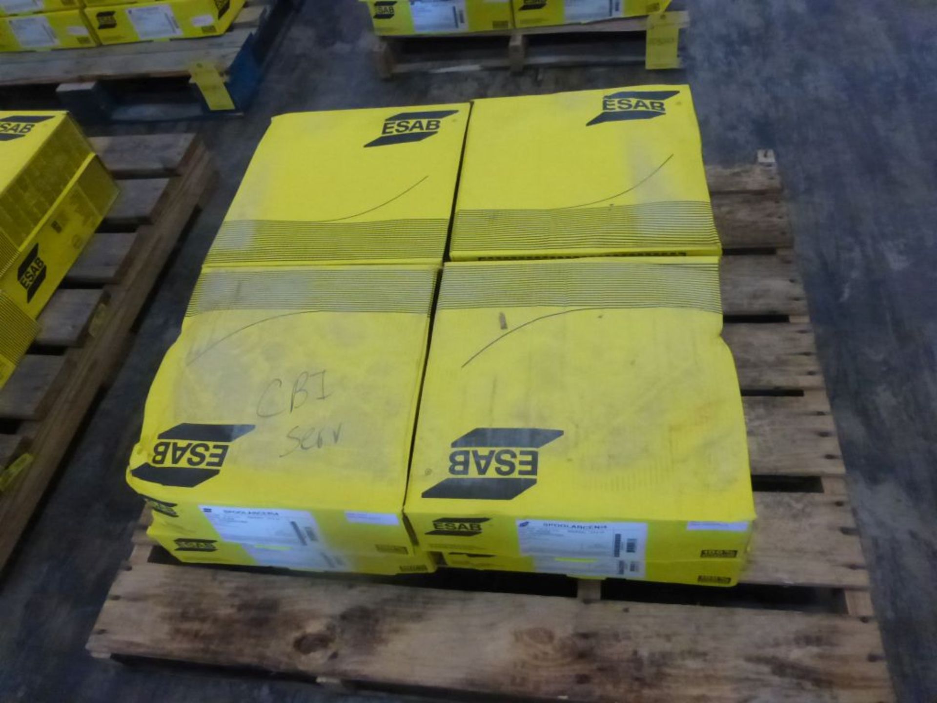 Lot of (8) Boxes of ESAB Welding Wire | SPOOLARCENi4; Item No. 2214F30; Diameter: 3/32"; 65 lbs