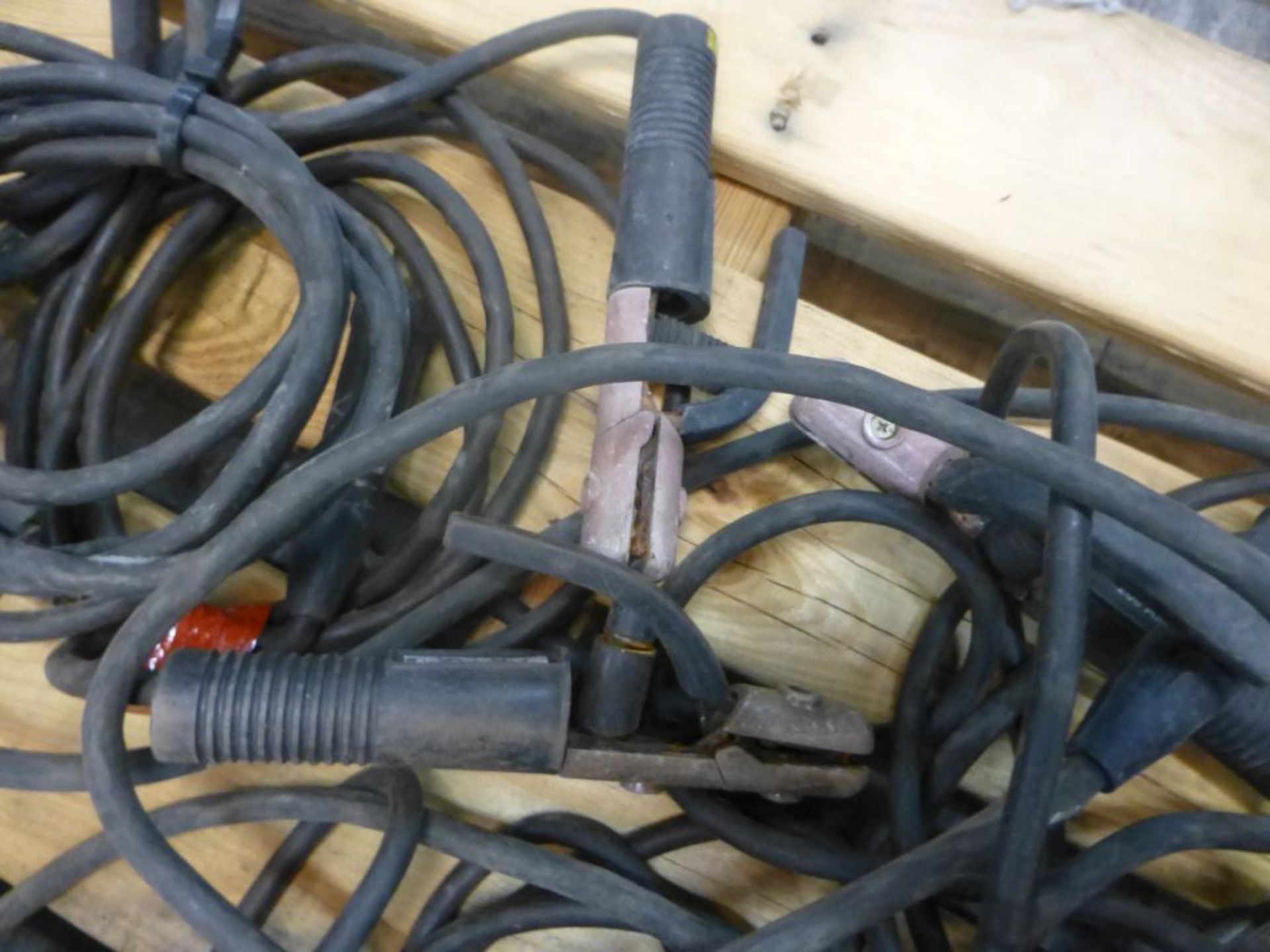 Lot of (10) Stick Set Up Welding Leads | Approx 125 lbs - Image 4 of 5