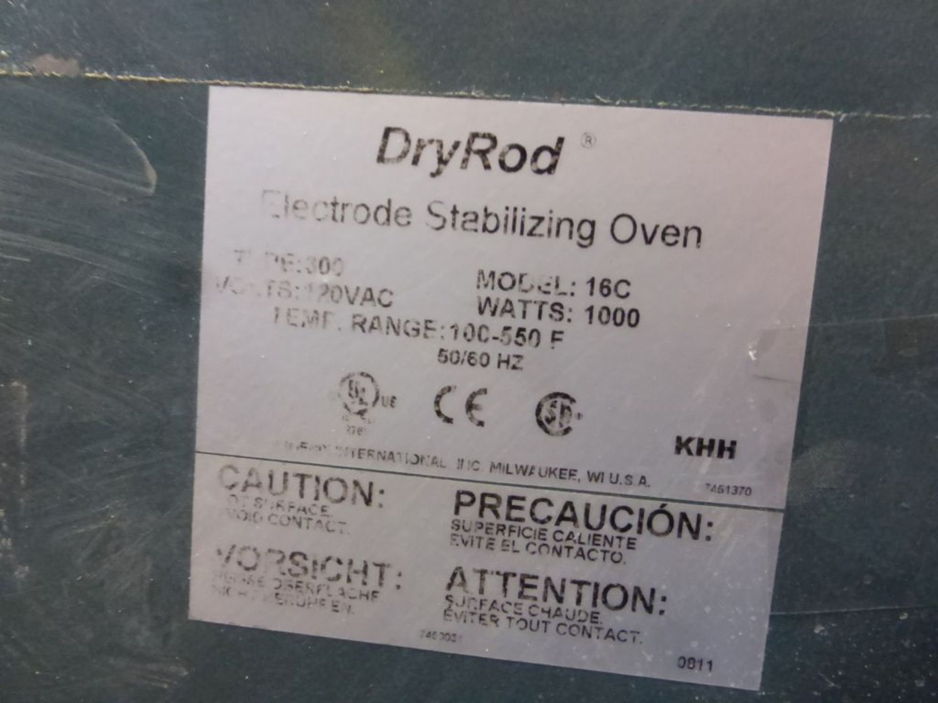 Phoenix Dry Rod Oven | Type: 300; Model No. 16C; 1000W; 120V - Image 4 of 6