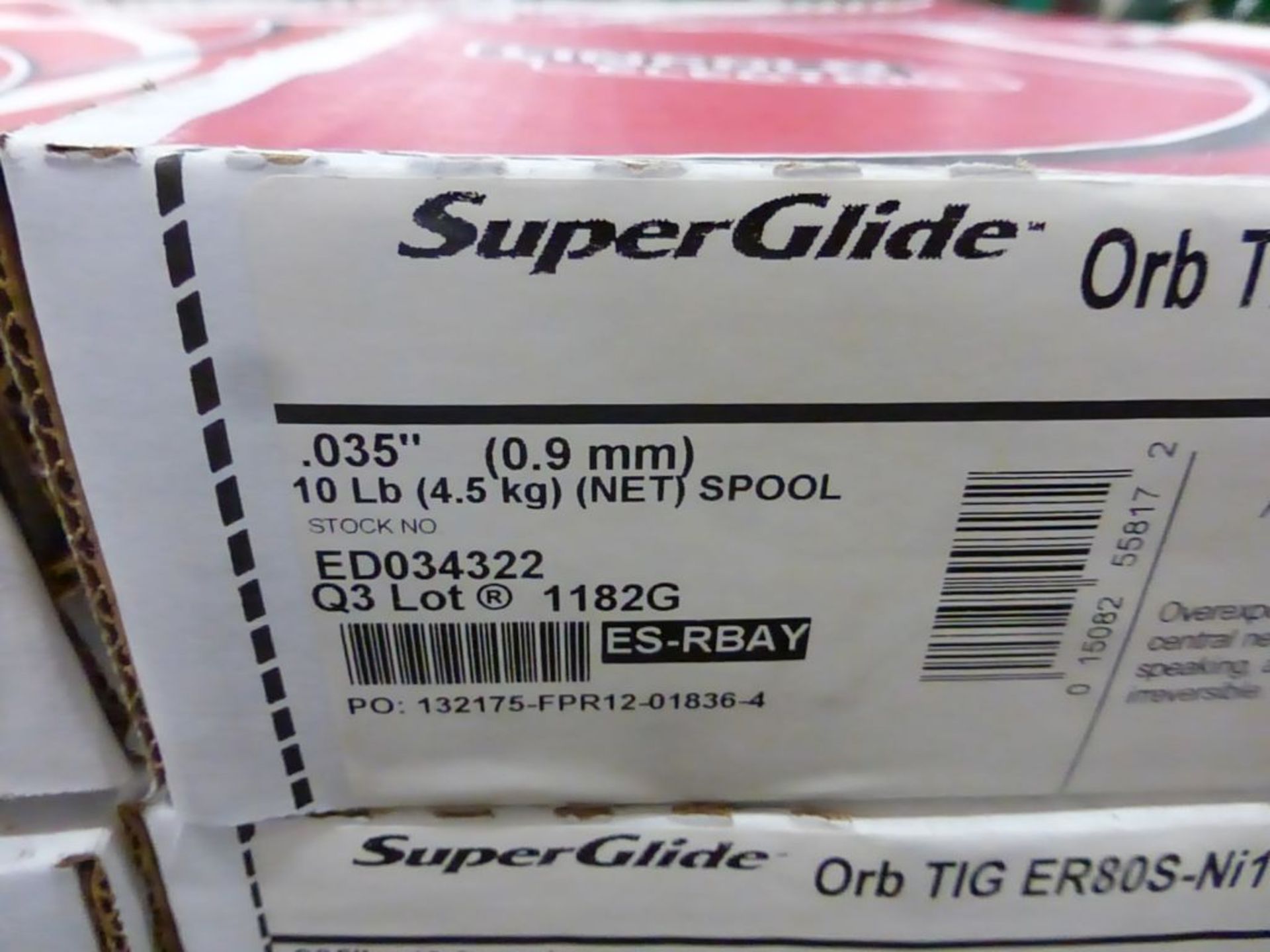 Lot of (24) Spools of Lincoln Electric Super Glide ORB TIGER80S-Ni1 Welding Wire | Model No. - Image 5 of 12
