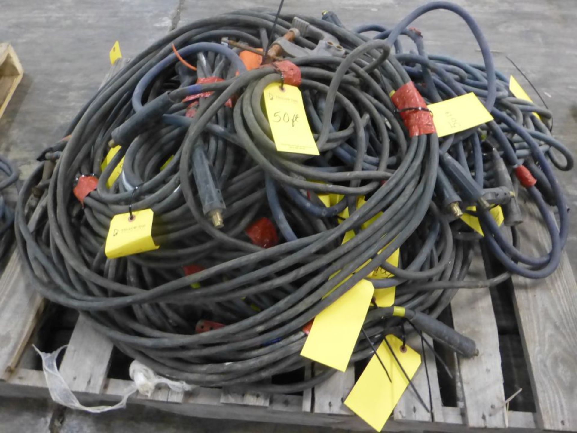 Lot of (10) 50' Welding Leads | 362 lbs; Majority are 2/0 - Image 4 of 6