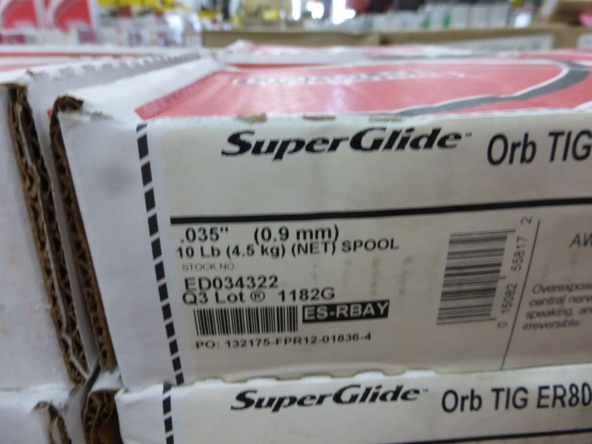 Lot of (24) Spools of Lincoln Electric Super Glide ORB RIG ER801-Ni1 Welding Wire | Model No. - Image 5 of 11