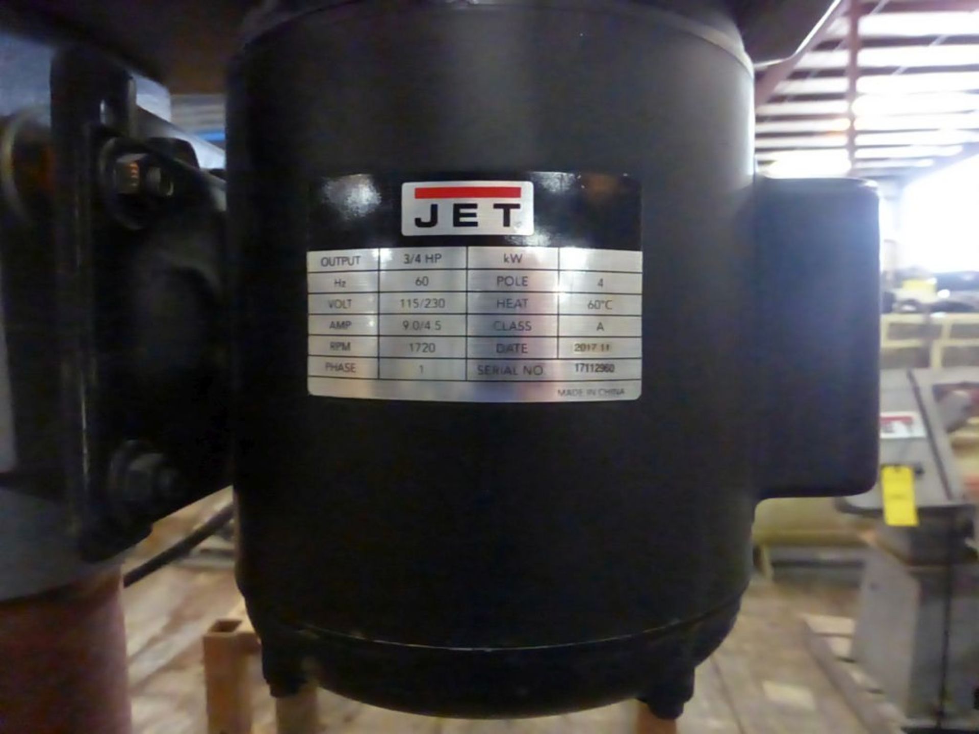 Jet 15" Floor Drill Press | Model No. J-2500; Stock No. 354400; 115/230V; 1PH - Image 4 of 10