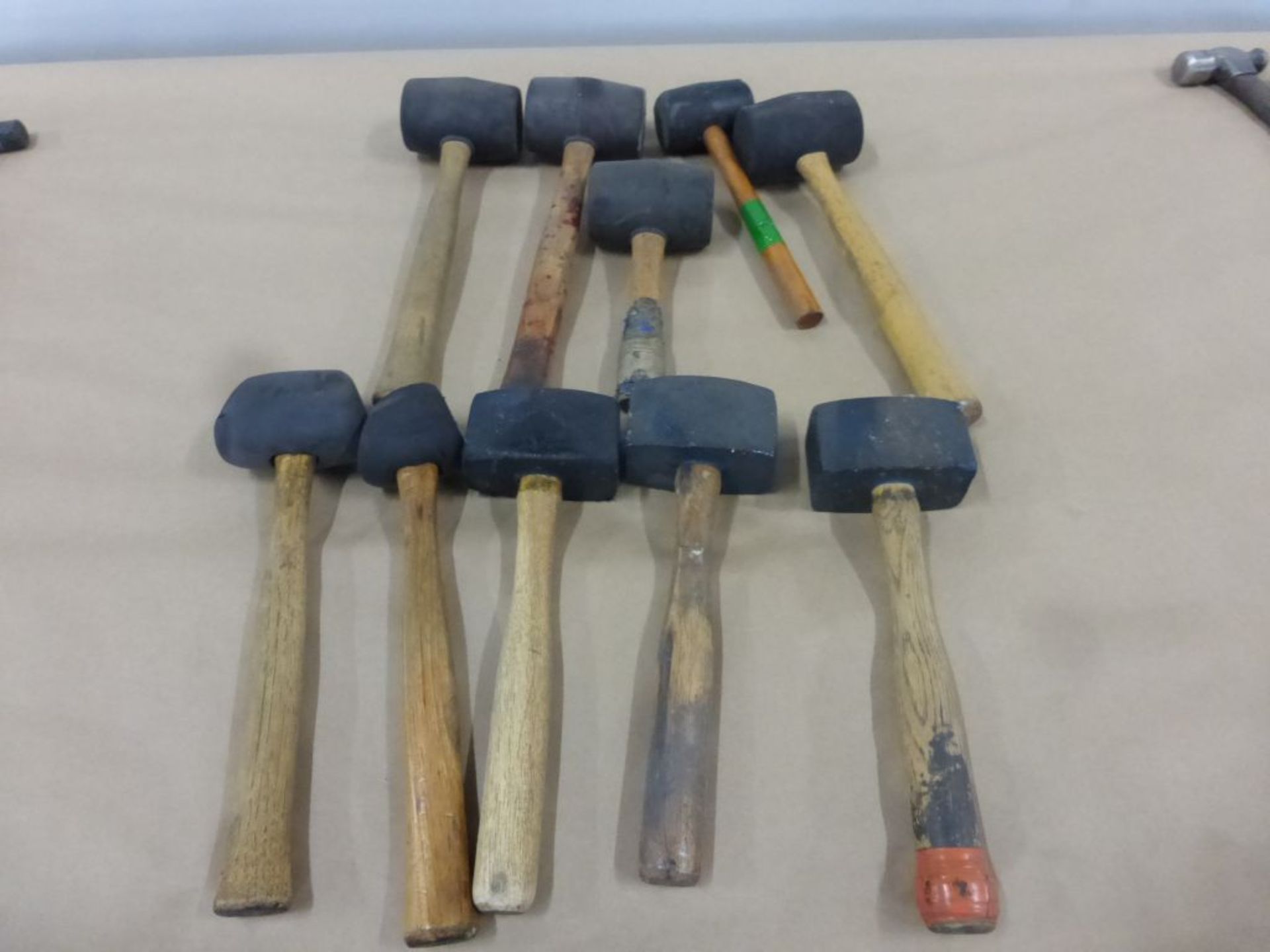 Lot of (10) Assorted Rubber Mallets