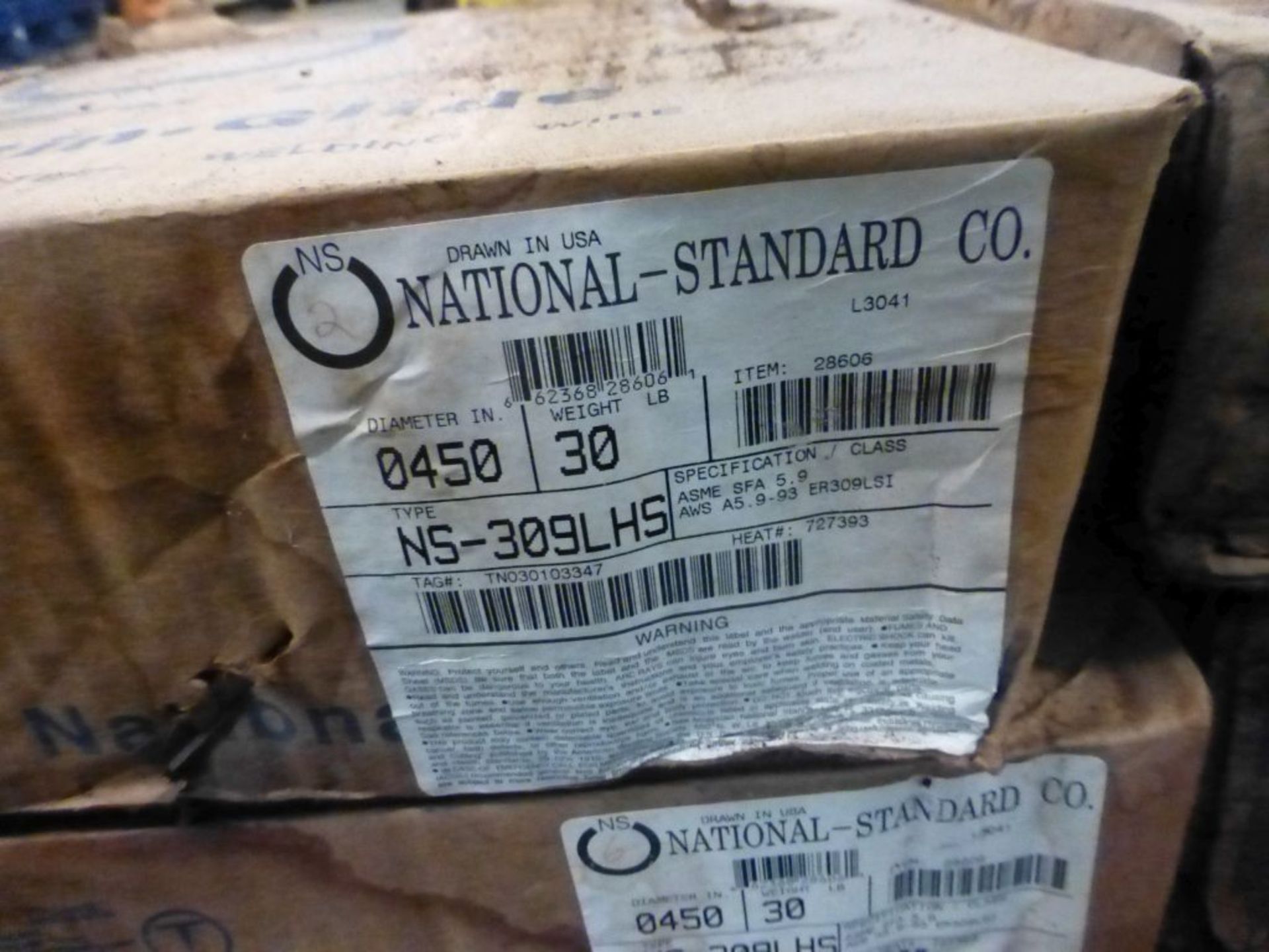 Lot of (8) Spools of National Standard Satin Glide Stainless Steel Welding Wire | Type: NS-309LHS; - Image 5 of 5
