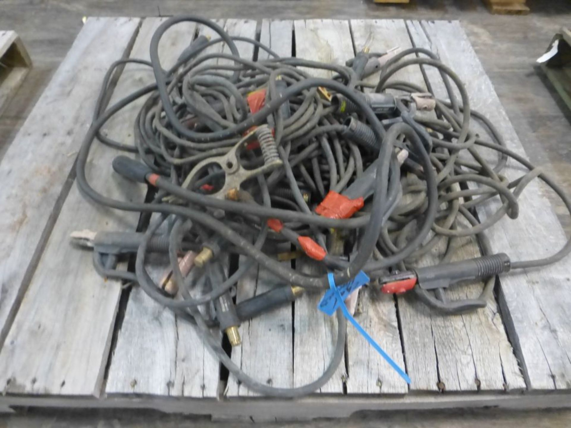 Lot of (10) Stick Set Up Welding Leads | Approx 125 lbs - Image 2 of 7