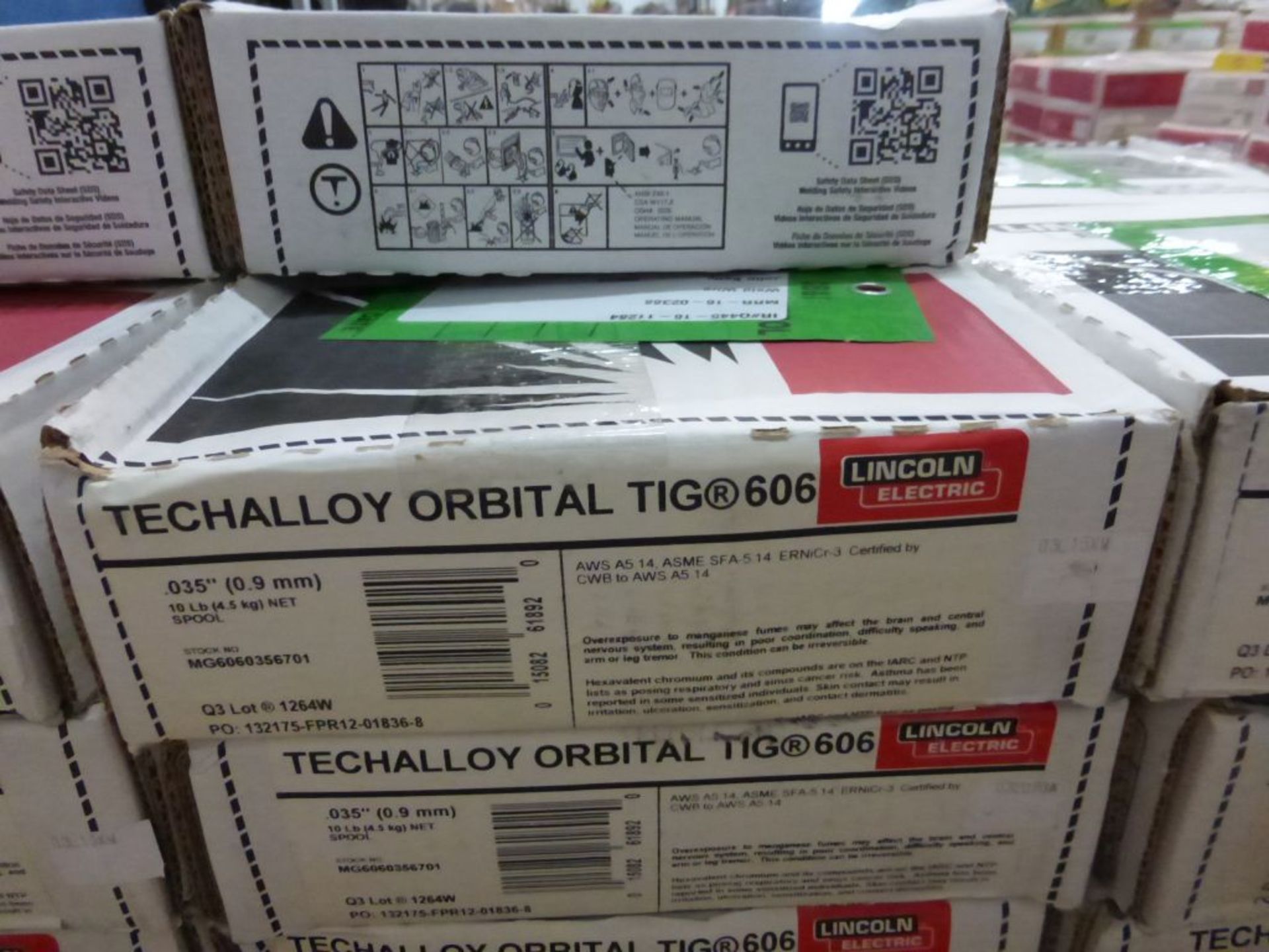 Lot of (26) Spools of Lincoln Electric Techalloy Orbital TIG 606 Welding Wire | Stock No. - Image 6 of 9