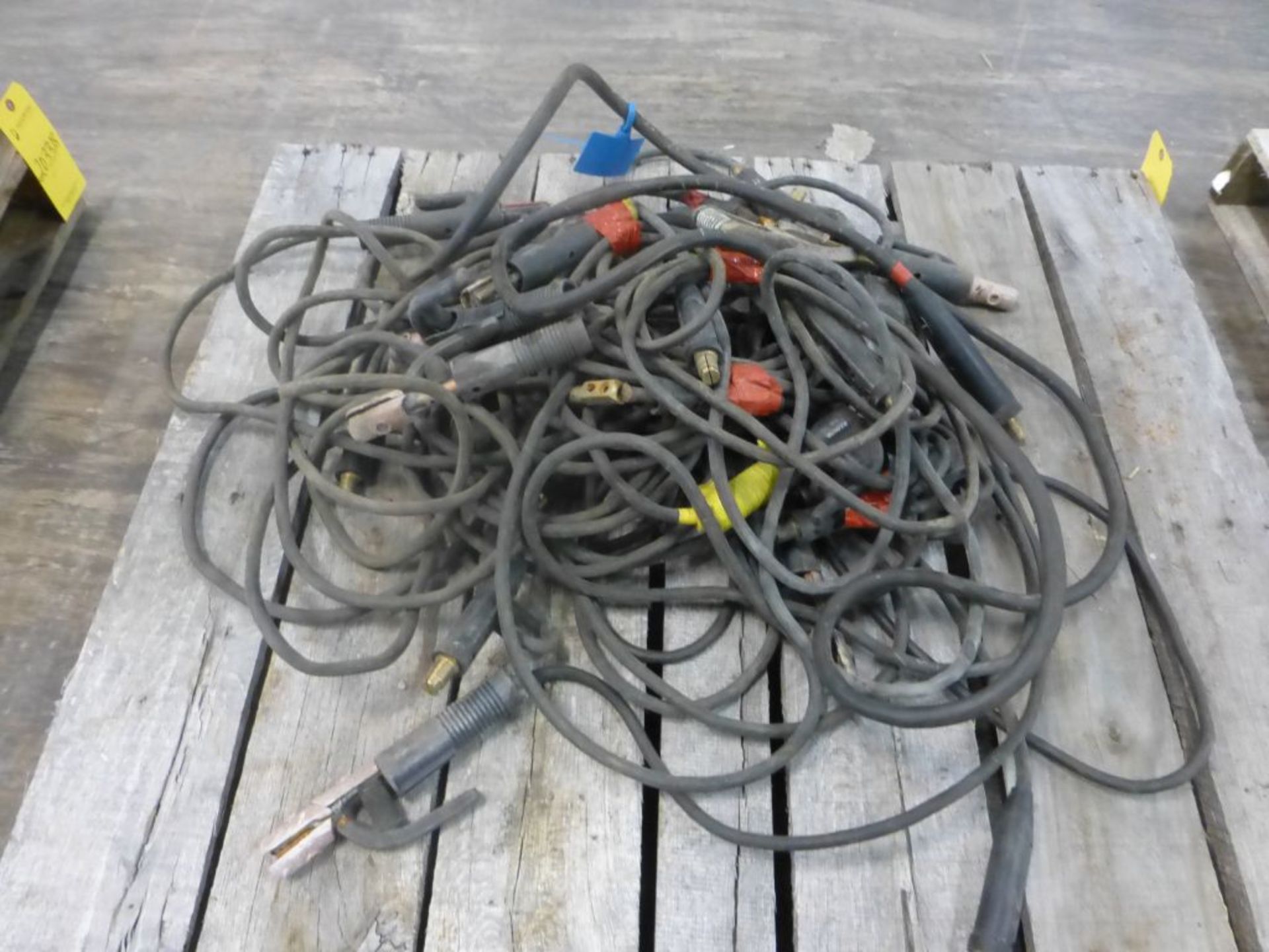 Lot of (10) Stick Set Up Welding Leads | Approx 125 lbs - Image 4 of 7