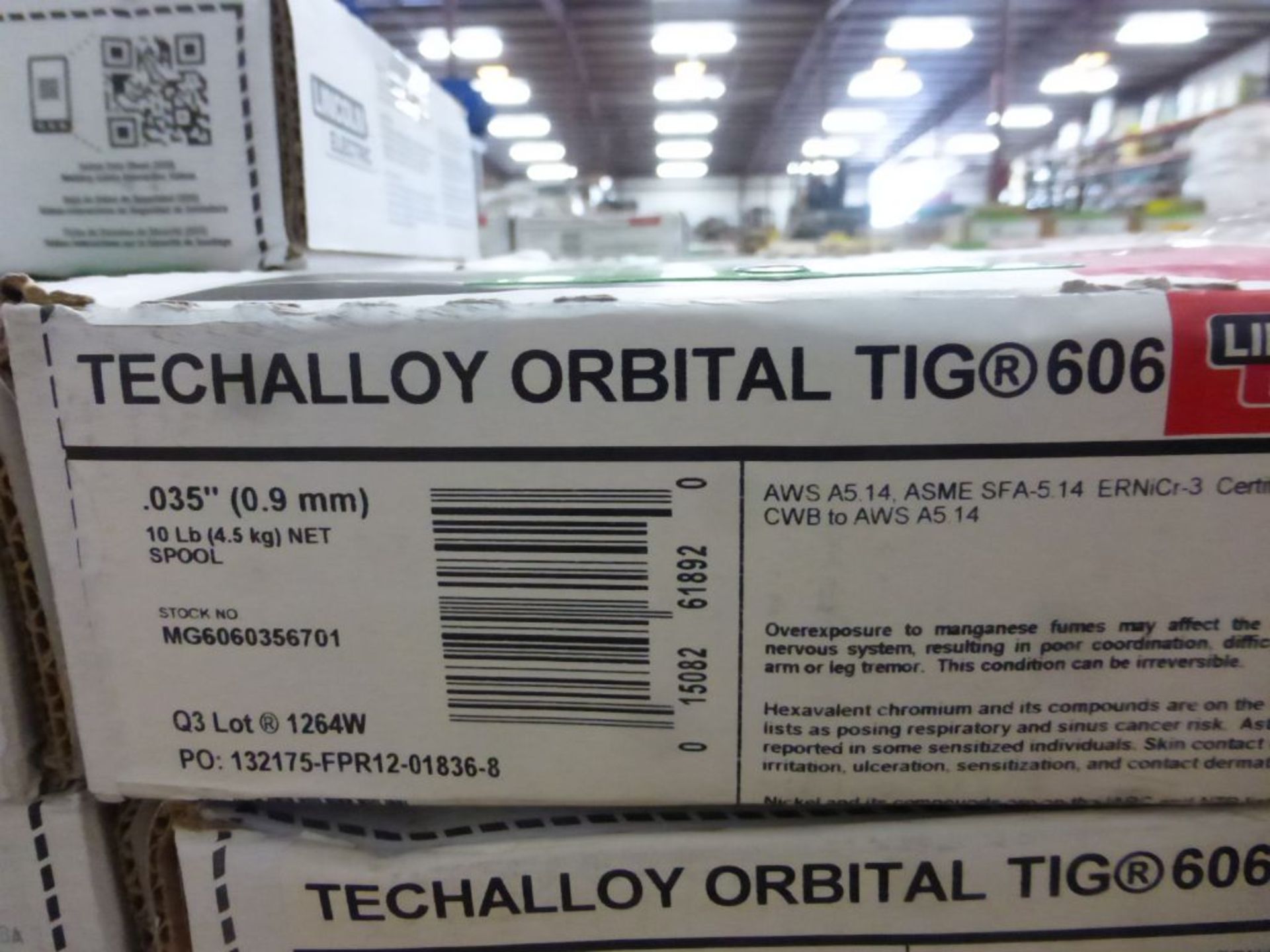 Lot of (26) Spools of Lincoln Electric Techalloy Orbital TIG 606 Welding Wire | Stock No. - Image 5 of 9