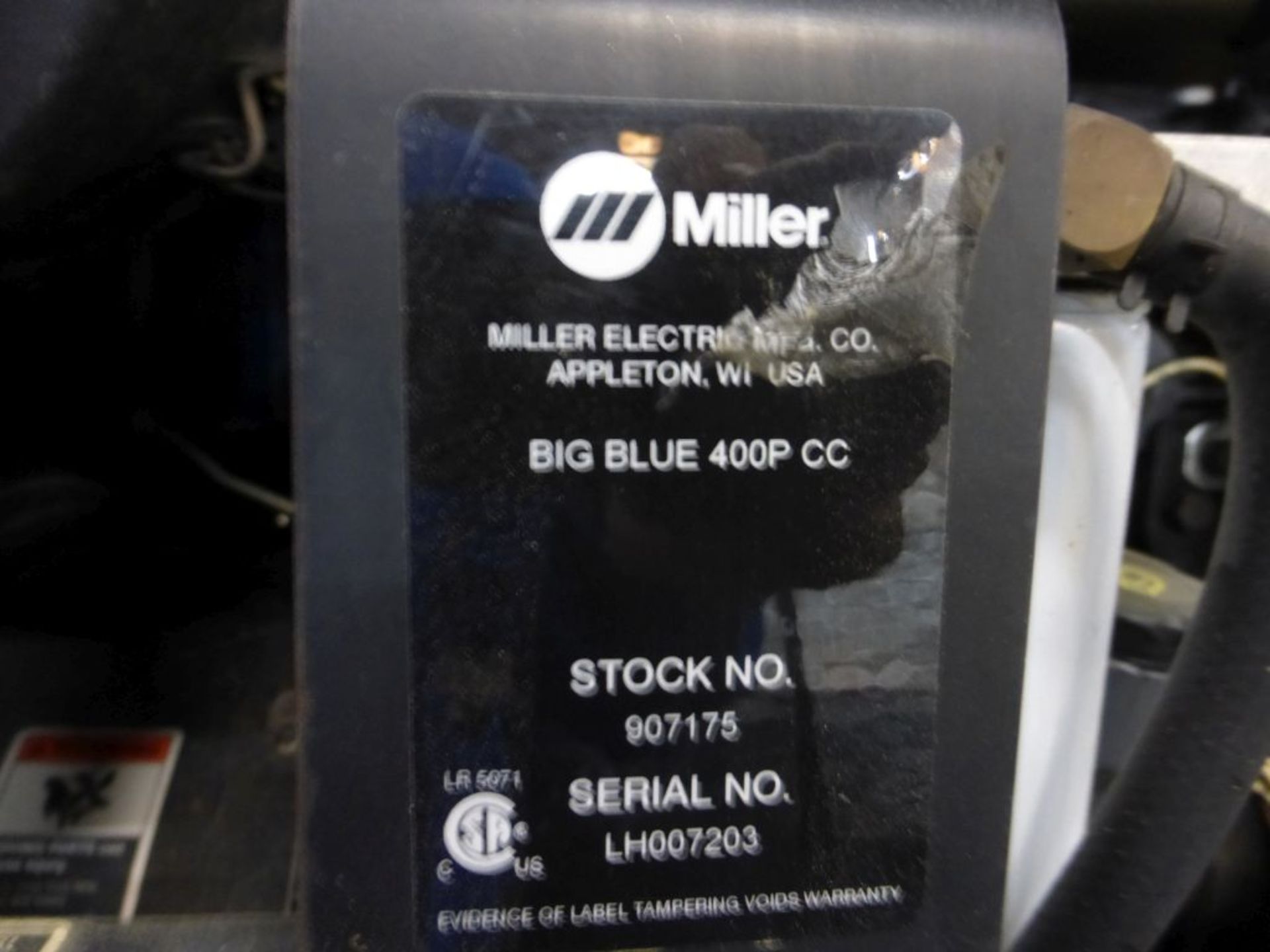 Miller Big Blue 400 DC Welding Generator Trailer | Serial No. LH007203; Hours: 295222 - Image 5 of 16