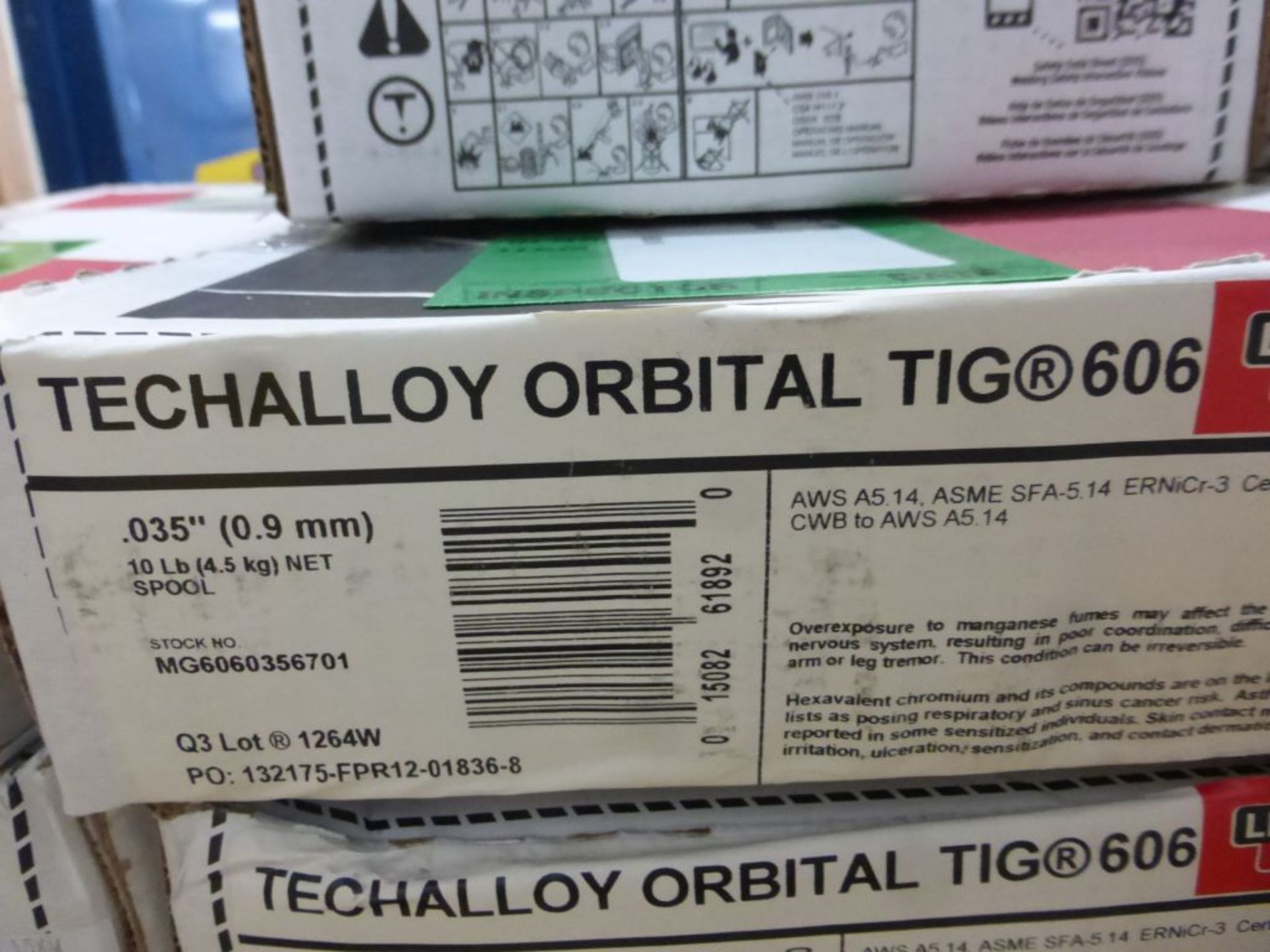 Lot of (26) Spools of Lincoln Electric Techalloy Orbital TIG 606 Welding Wire | Stock No. - Image 9 of 9