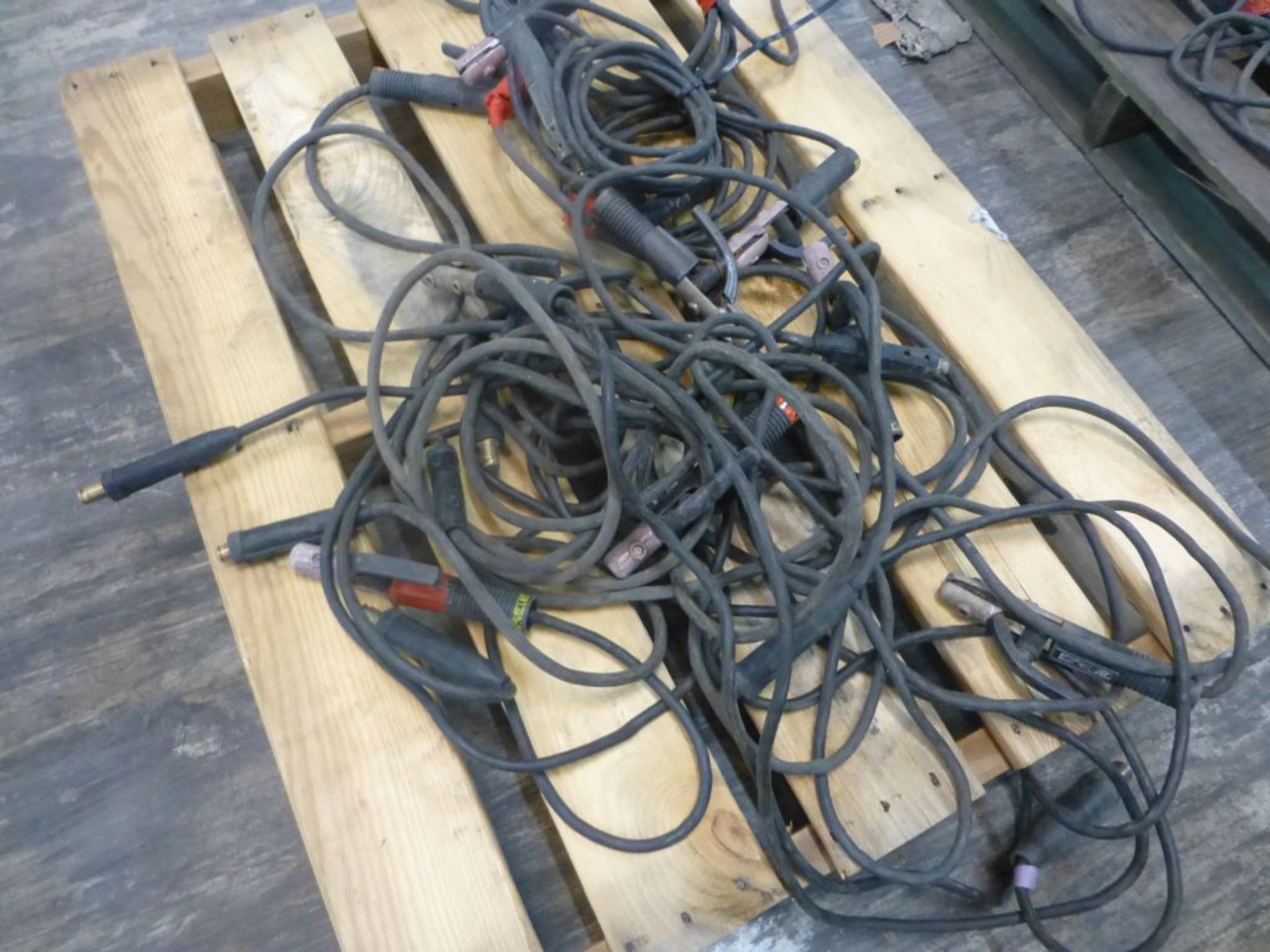 Lot of (10) Stick Set Up Welding Leads | Approx 125 lbs - Image 3 of 5