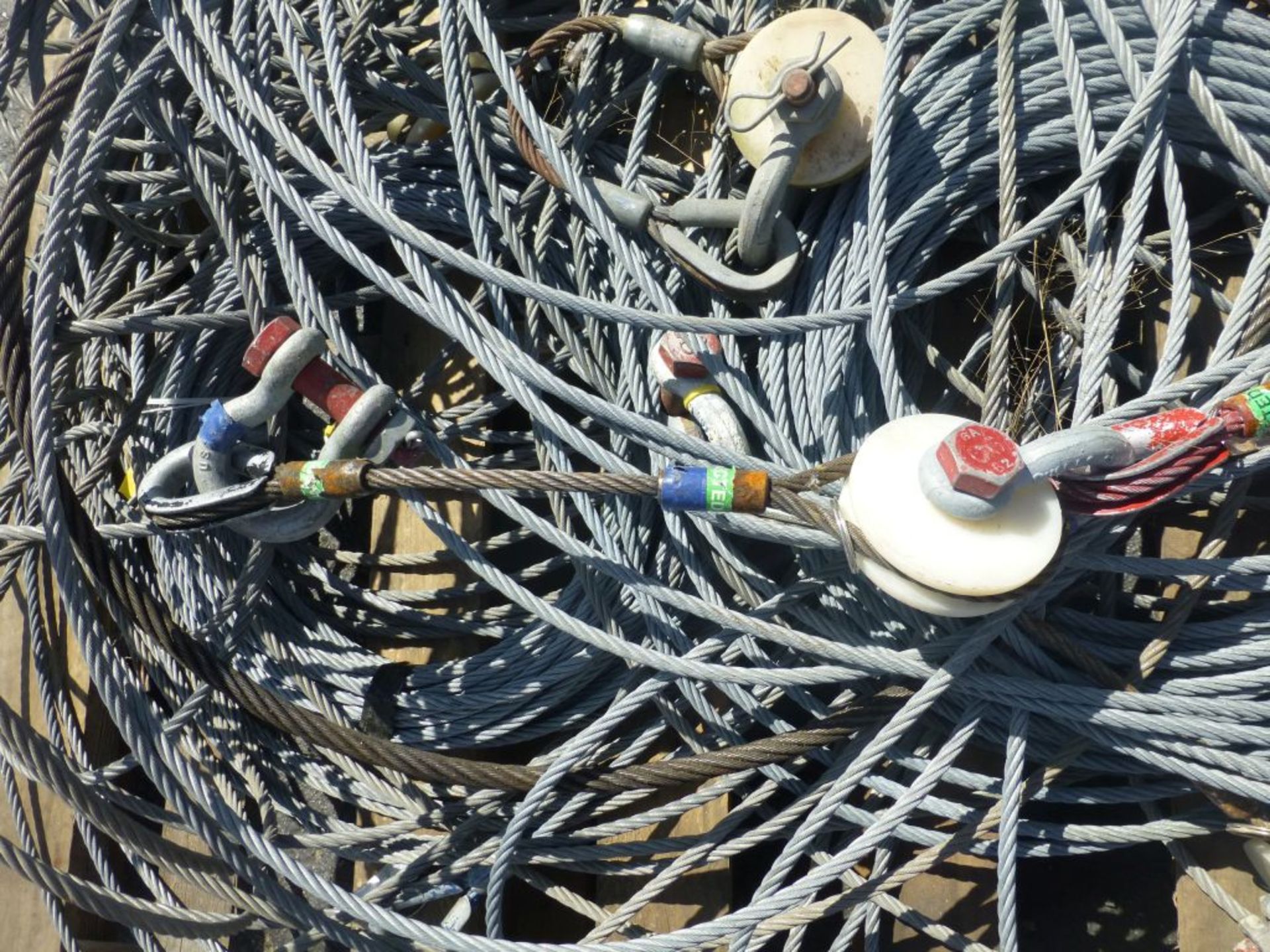 Lot of Assorted Hoist Cables - Image 5 of 8