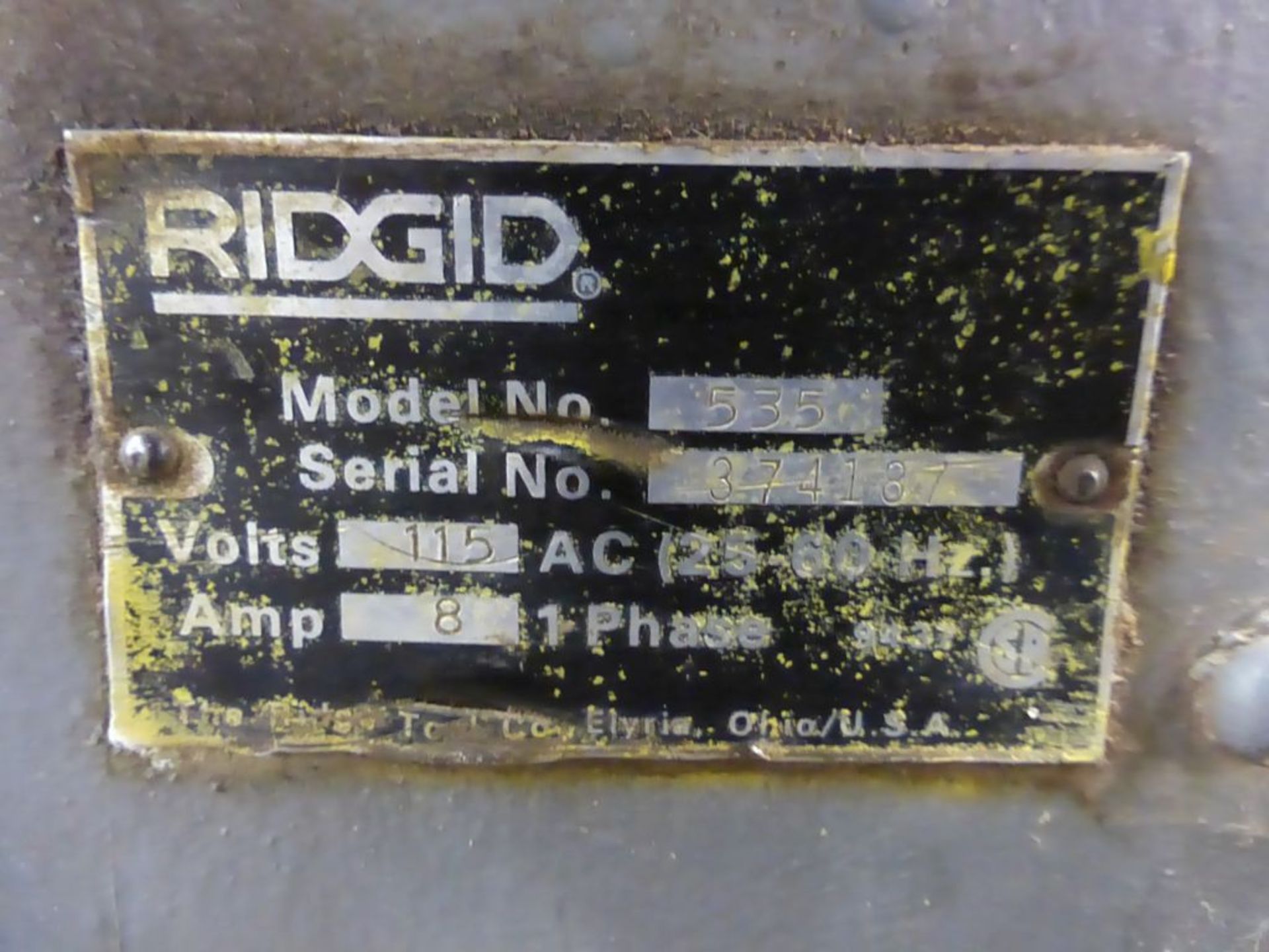 Ridgid 535 Pipe Threader | 115V; 1PH - Image 12 of 14