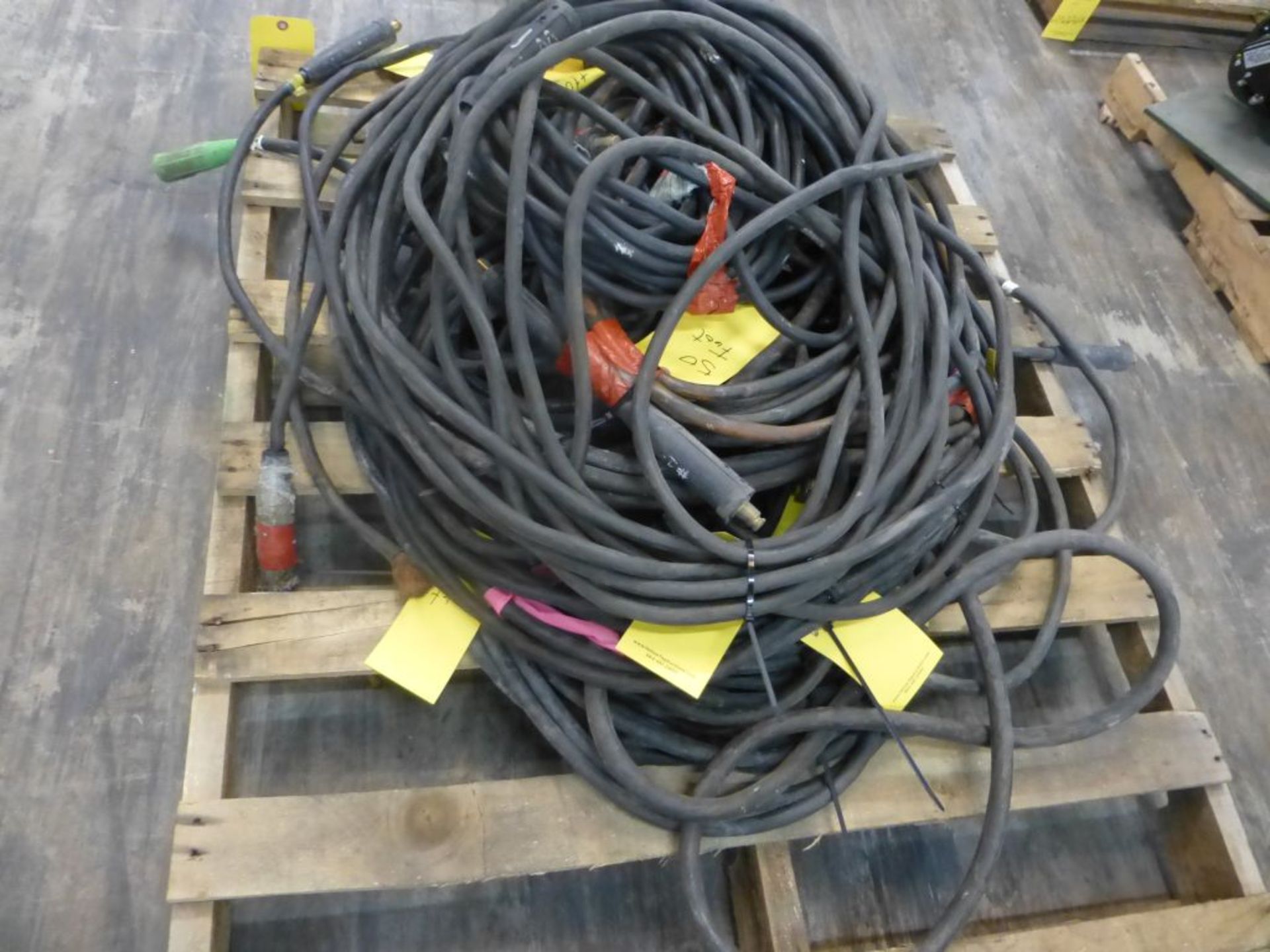 Lot of (10) 50' Welding Leads | 362 lbs; Majority are 2/0 - Image 3 of 7