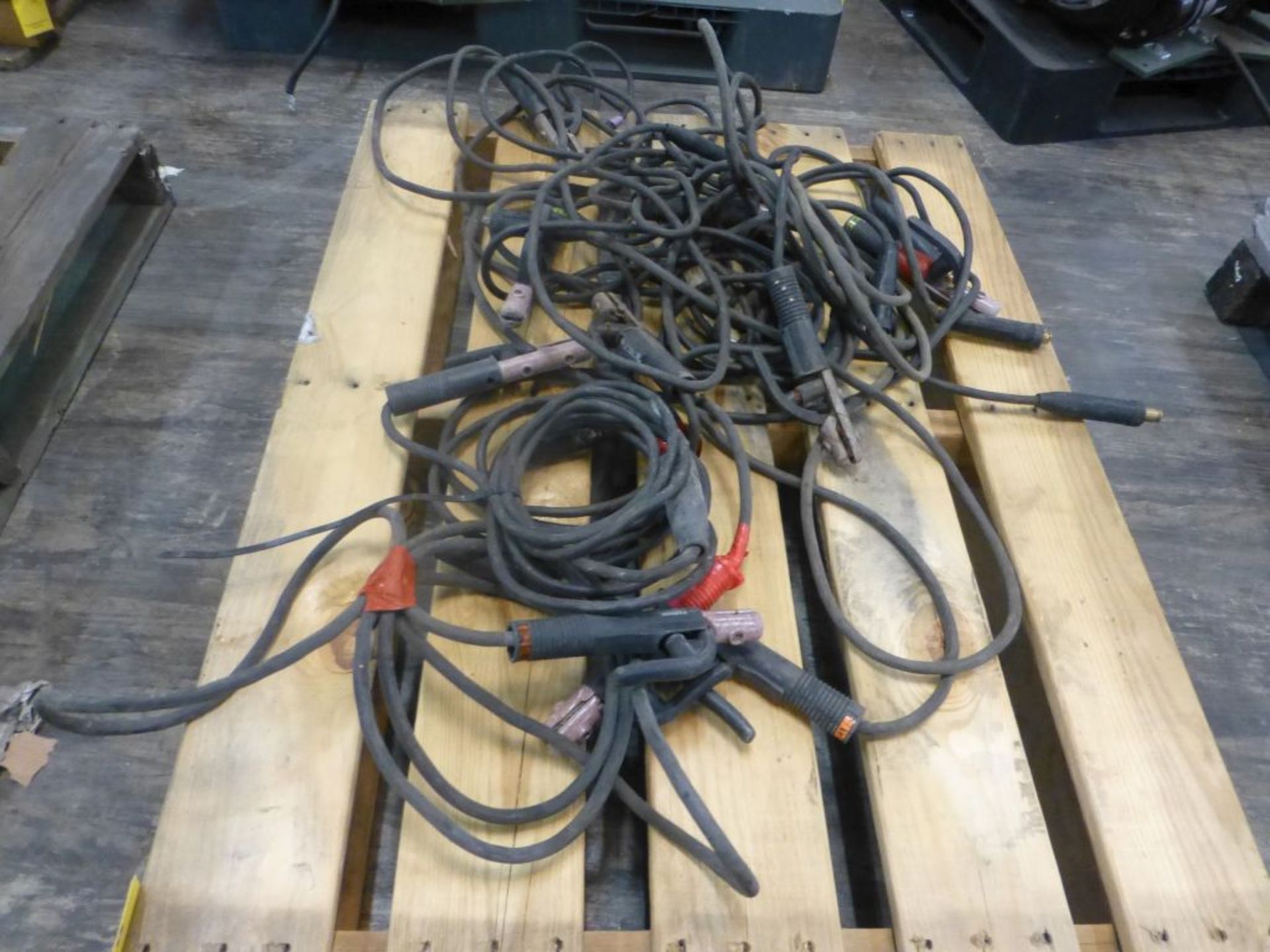 Lot of (10) Stick Set Up Welding Leads | Approx 125 lbs - Image 2 of 5